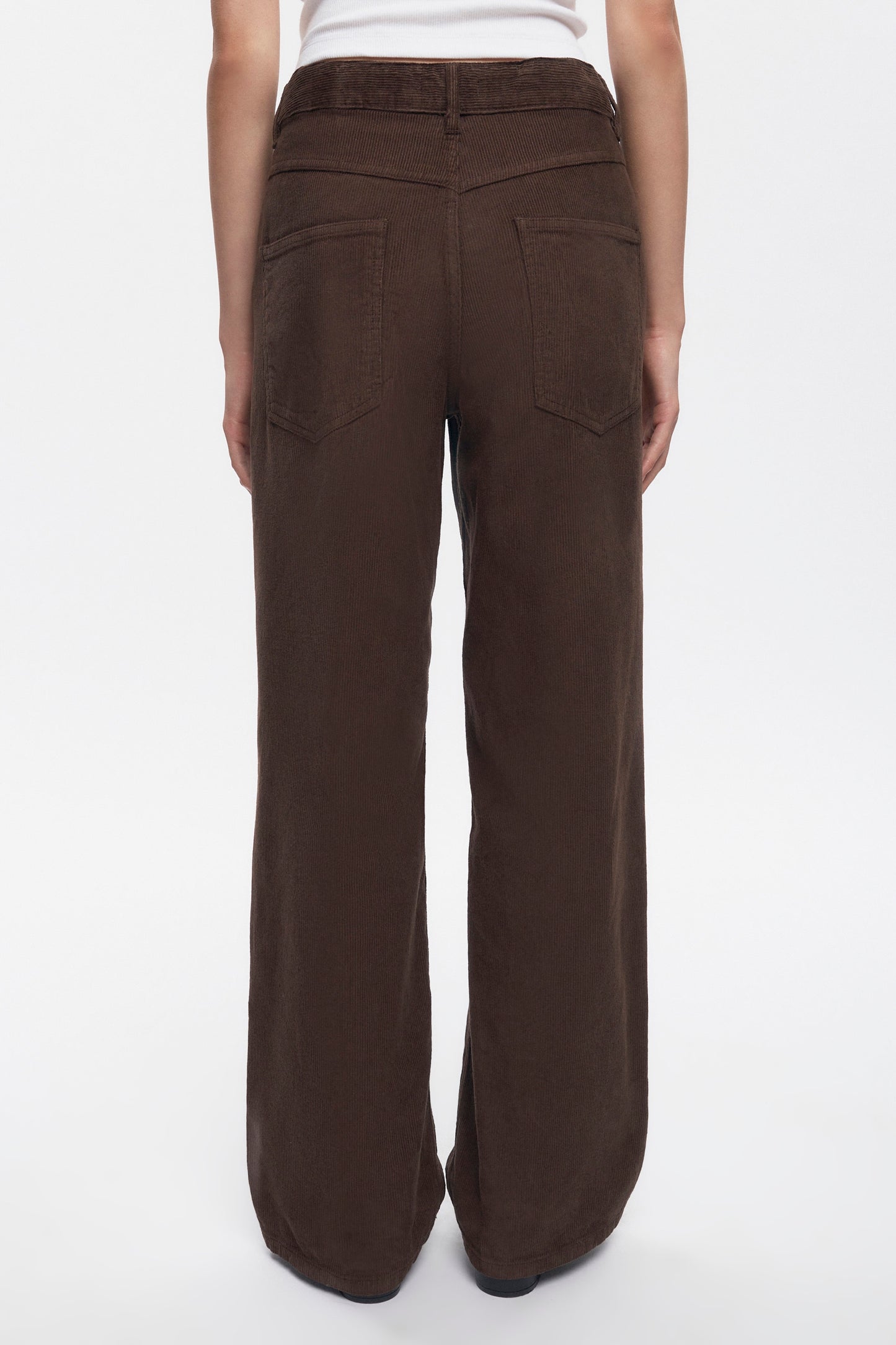 Women's Cord Taba Pant  in Coffee Bean