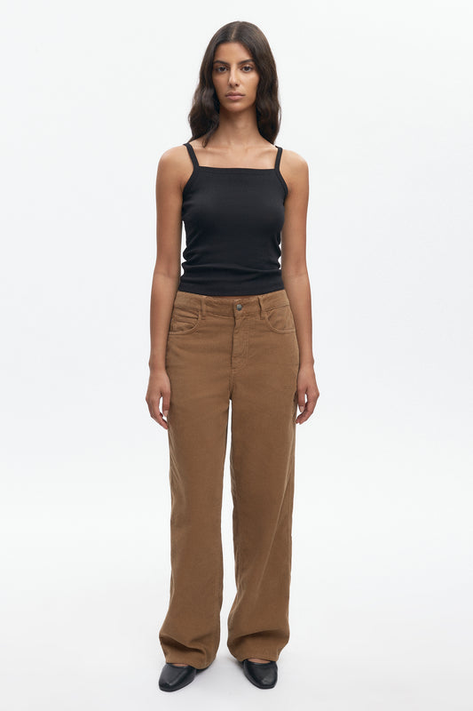 Women's Cord Taba Pant  in Otter