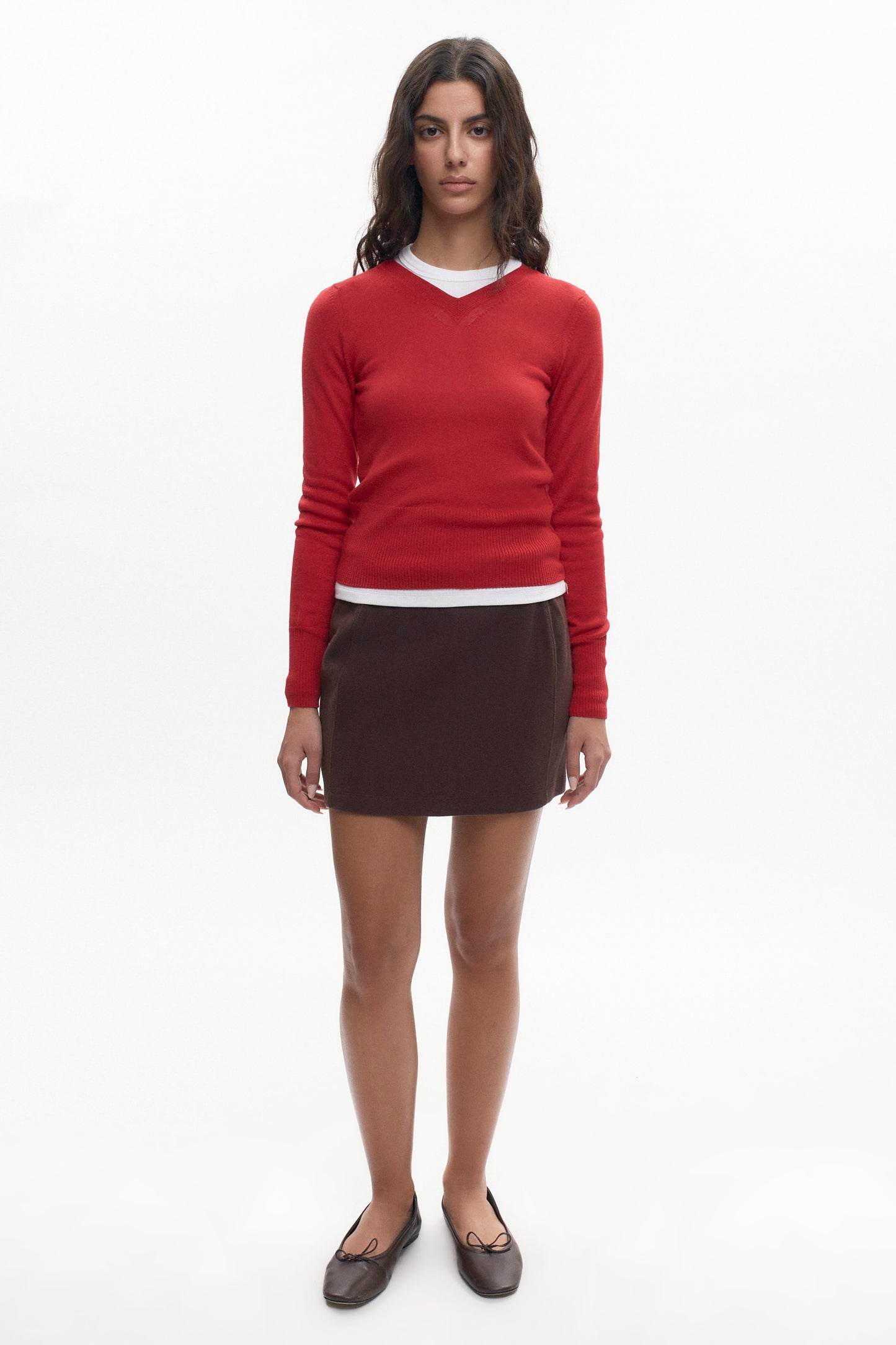 Women's Cozy Mini Skirt in Coffee Bean