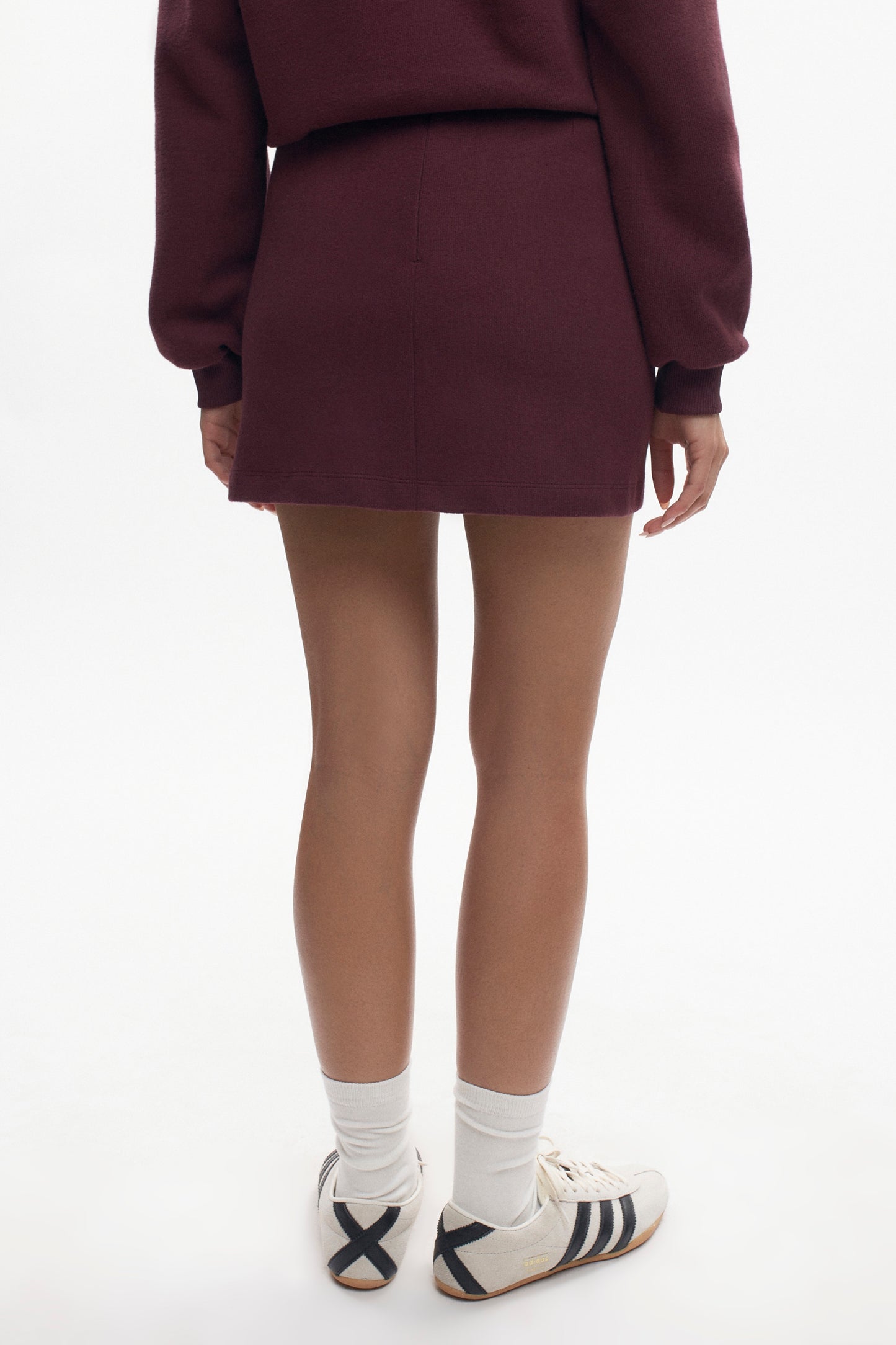 Women's Cozy Mini Skirt in Plum