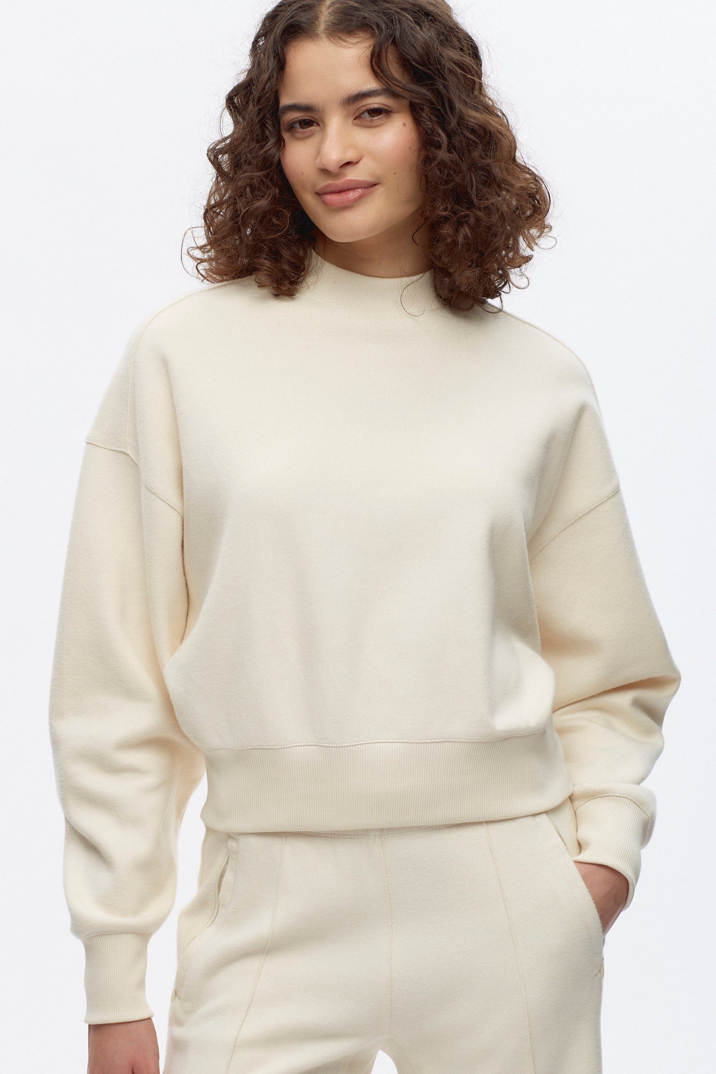 Women's Cozy Crewneck in Natural