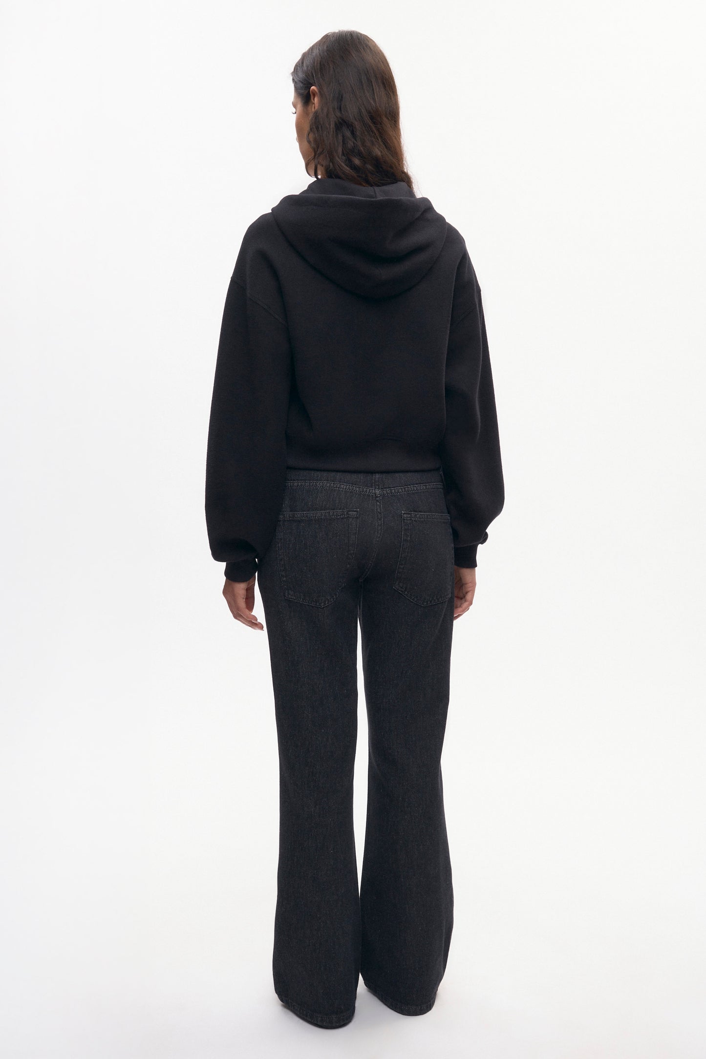 Women's Cozy Zip Hoodie in Black
