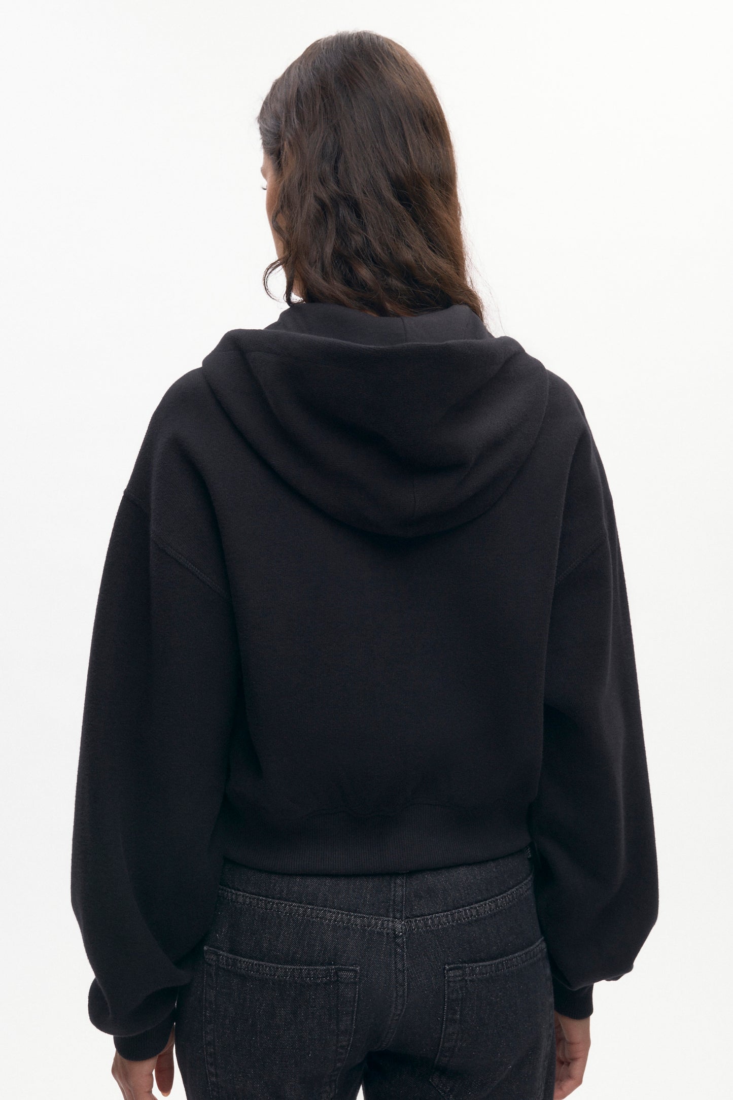 Women's Cozy Zip Hoodie in Black