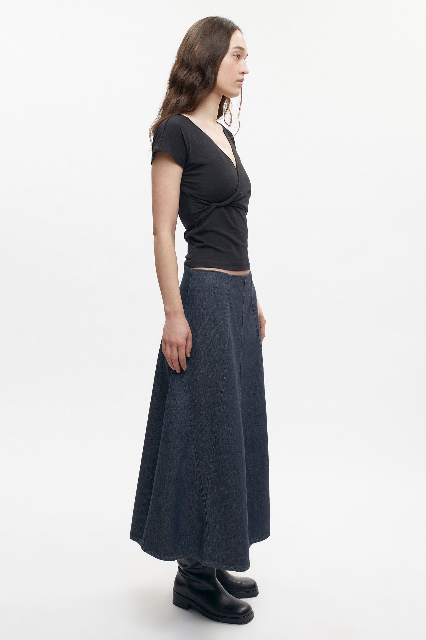 Women's Dalila Twist Top in Black
