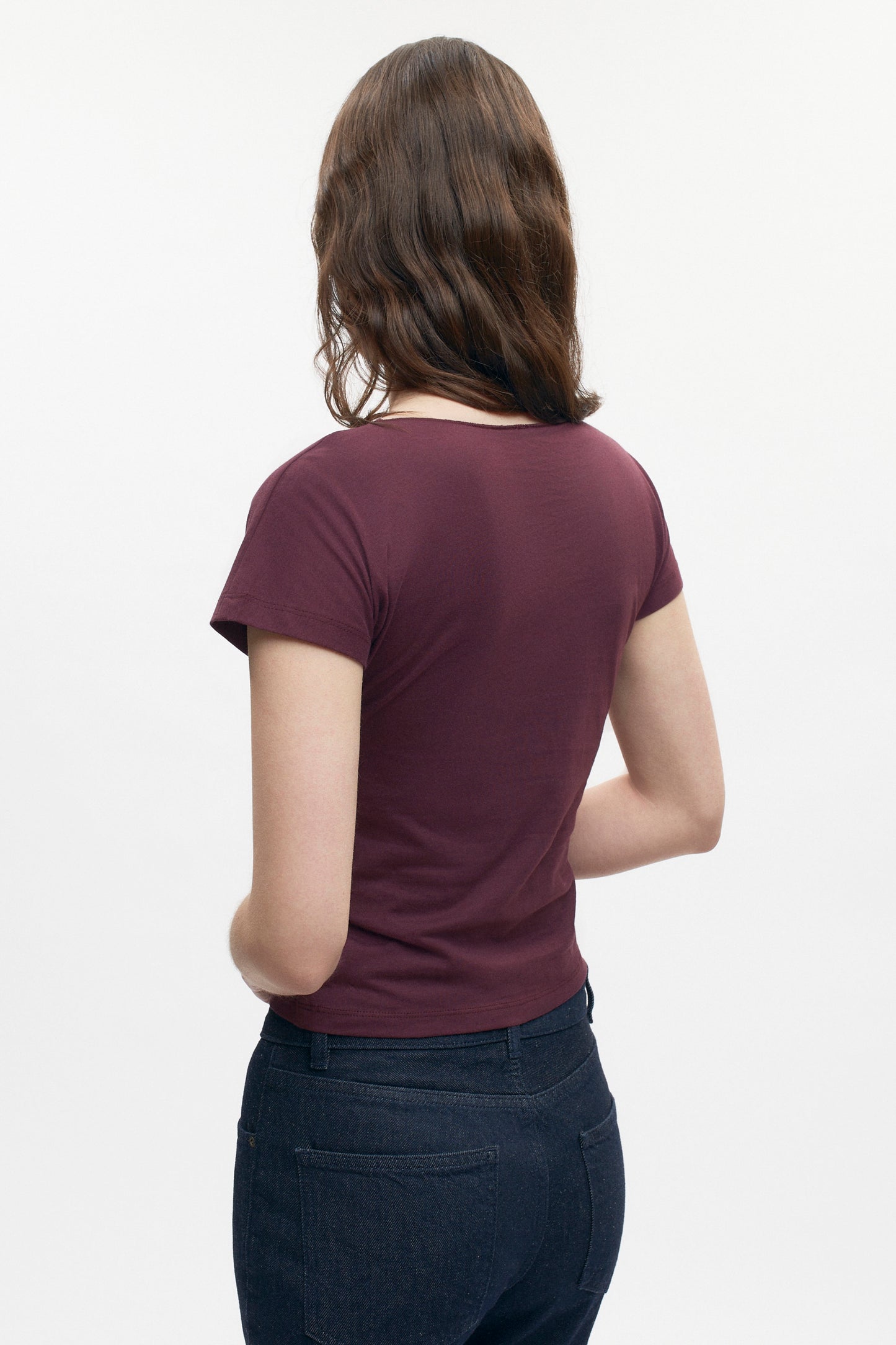 Women's Dalila Twist Top in Plum