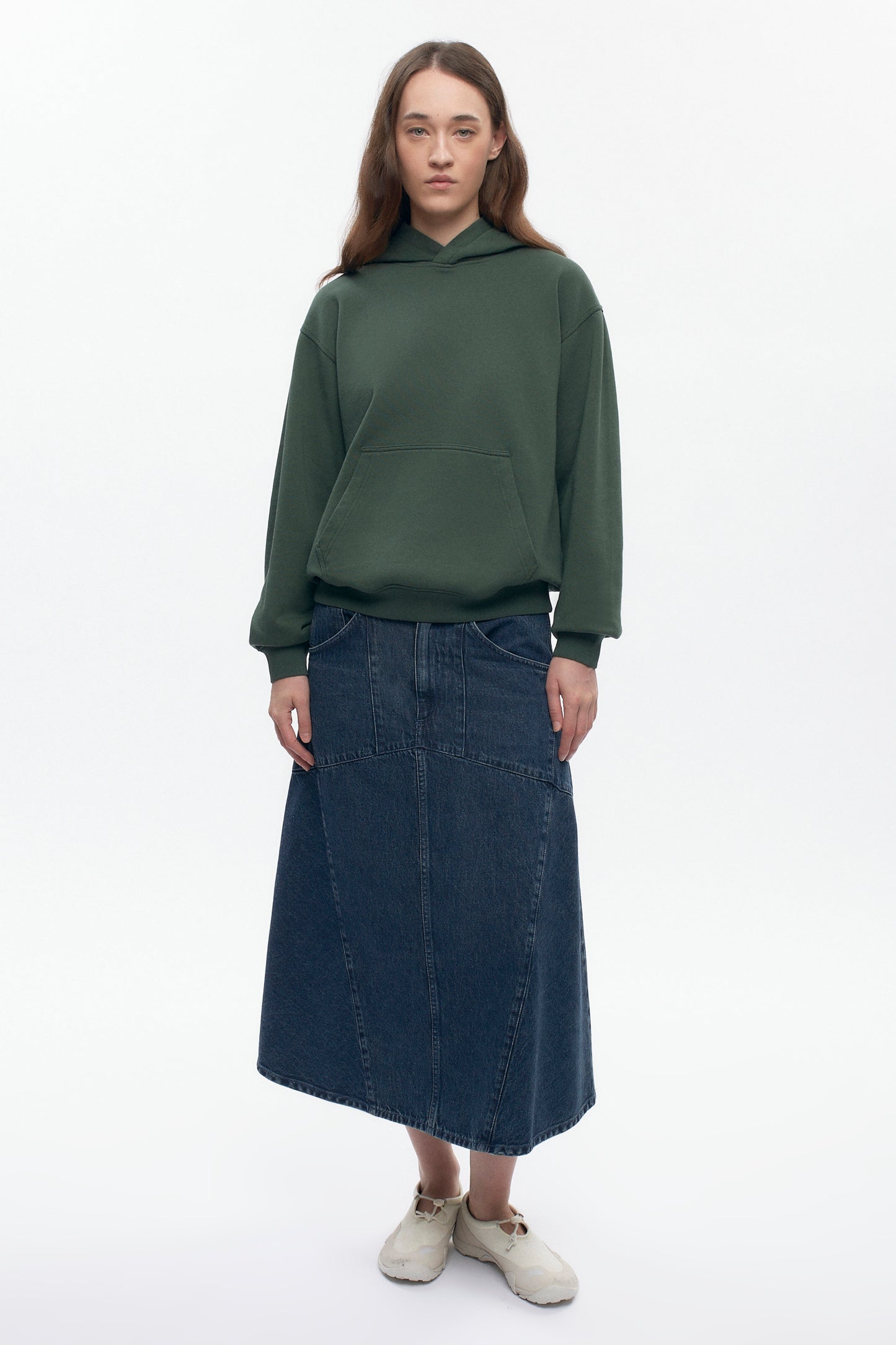 Women's Essential Hoodie in Bottle Green