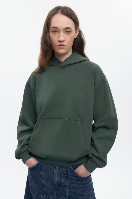 Women's Essential Hoodie in Bottle Green