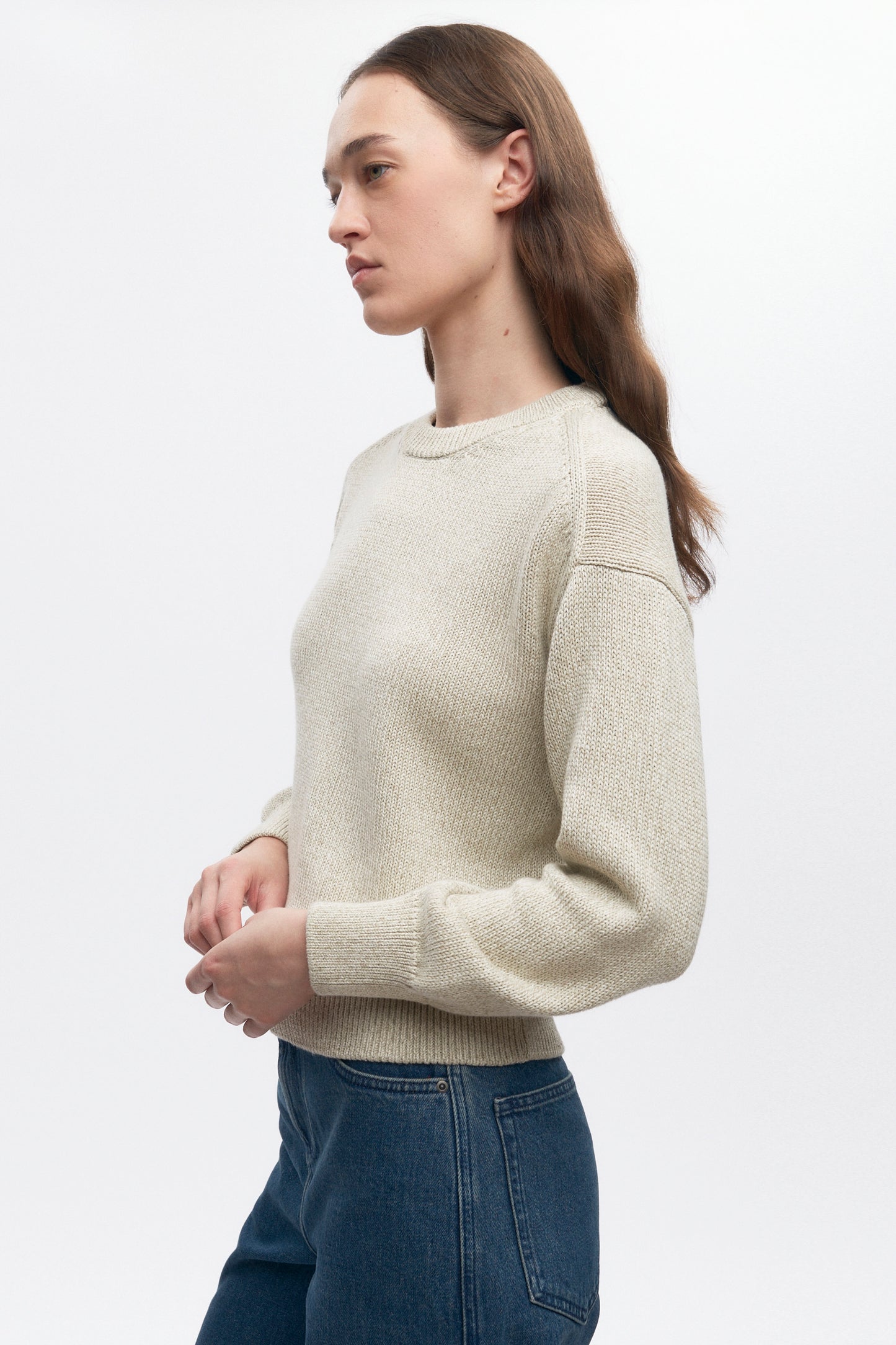 Women's Hamatah Sweater in Oat Melange