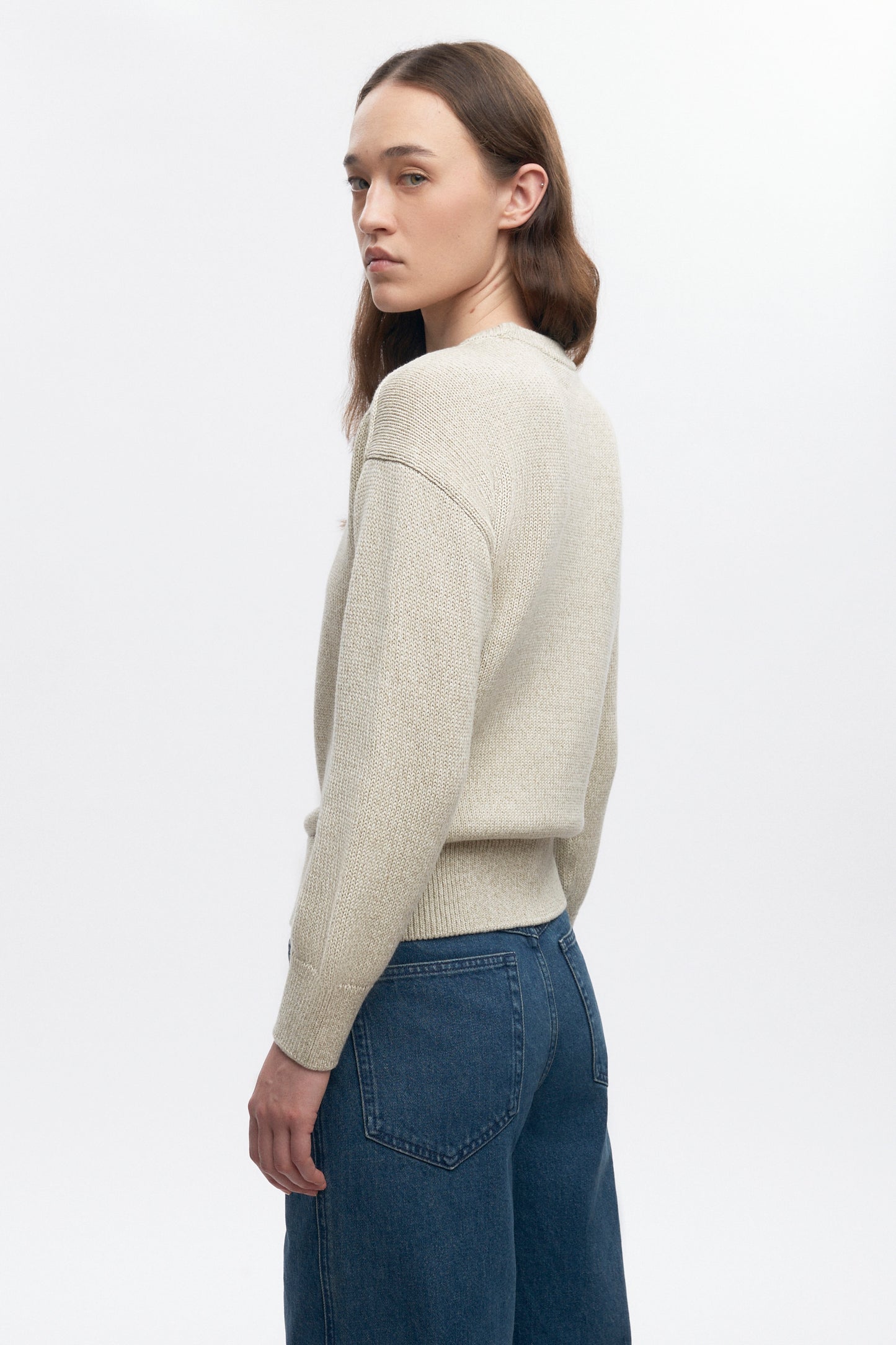 Women's Hamatah Sweater in Oat Melange