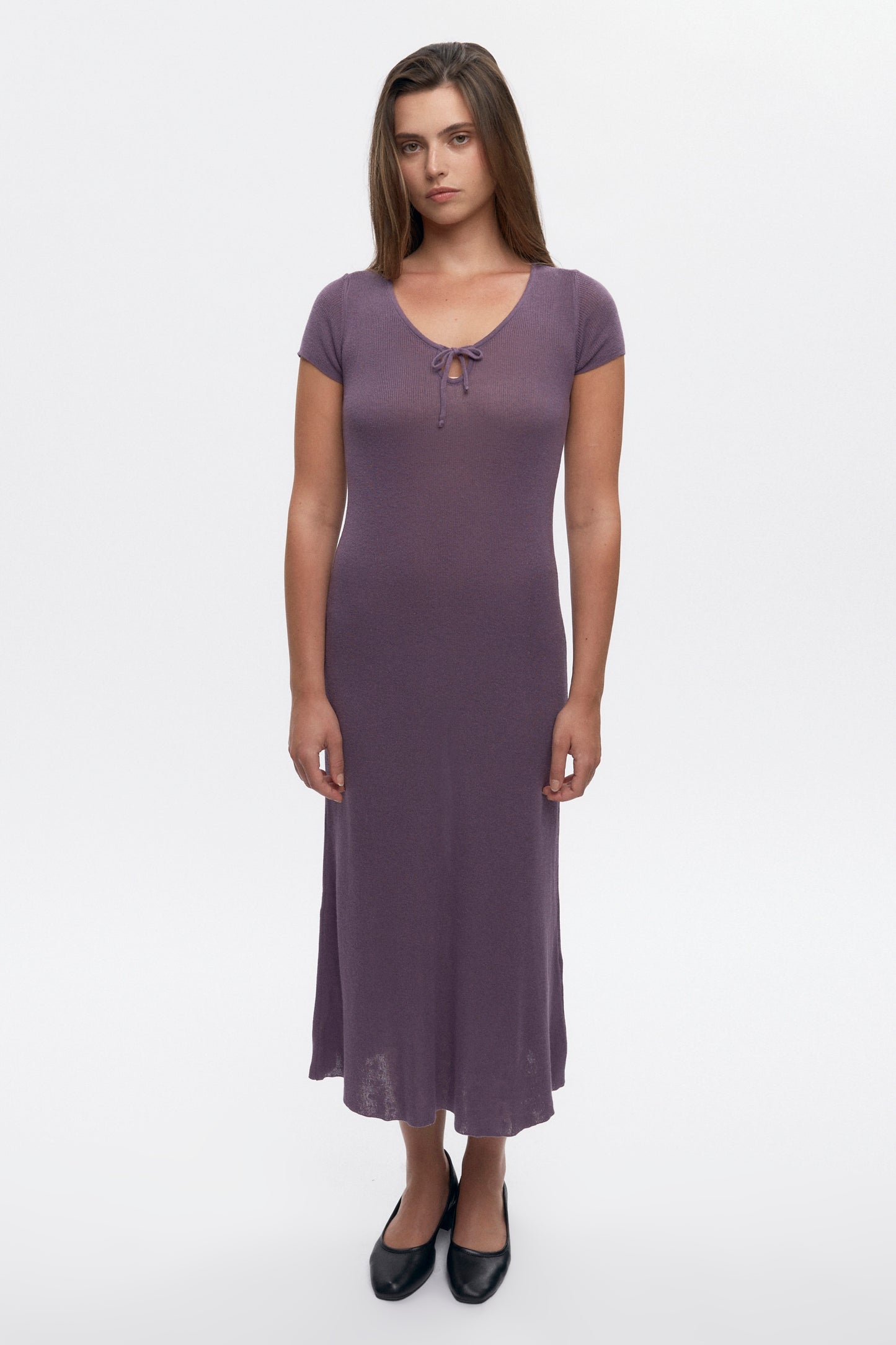 Women's Iris Knit Dress in Mauve