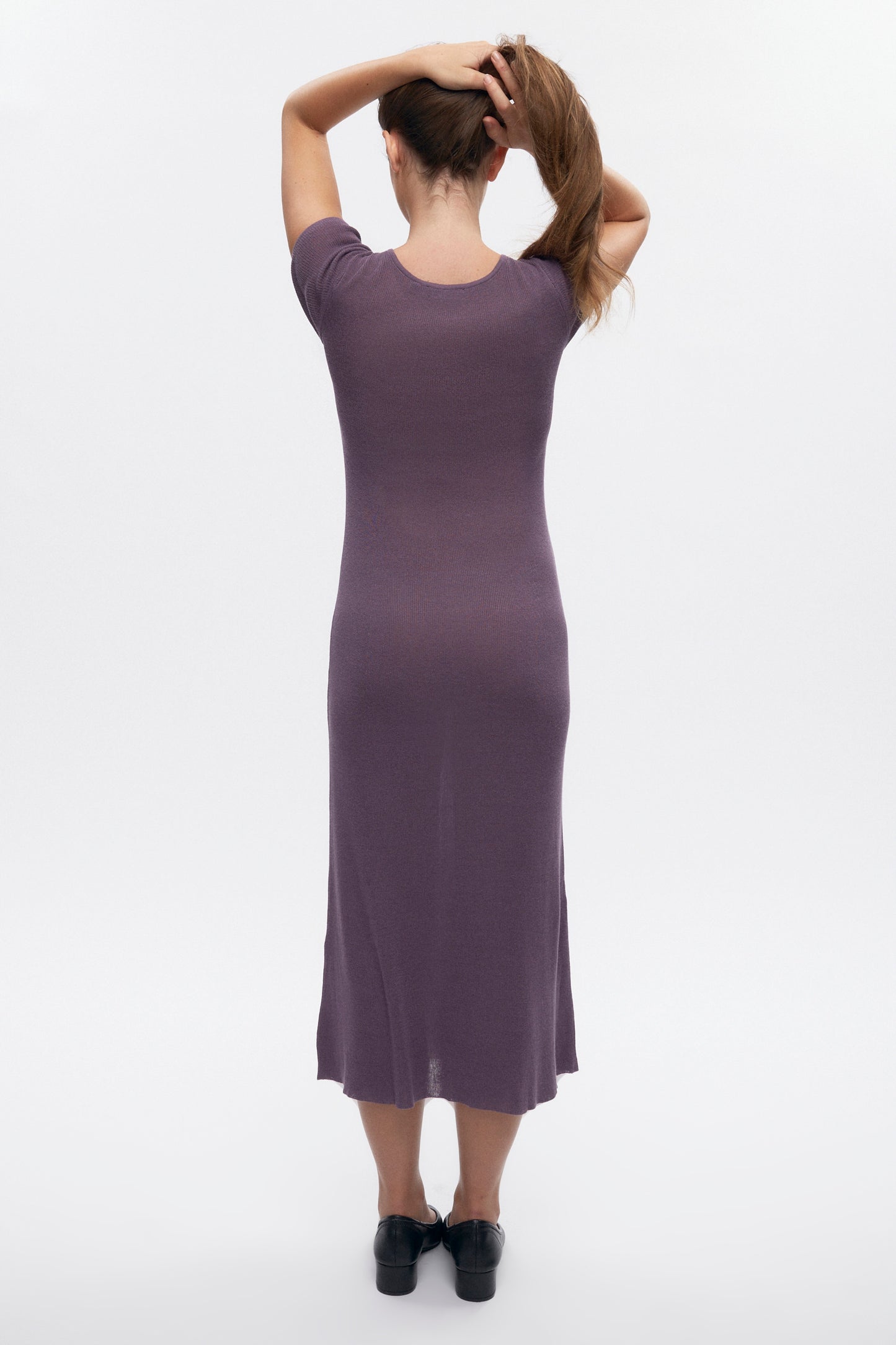 Women's Iris Knit Dress in Mauve