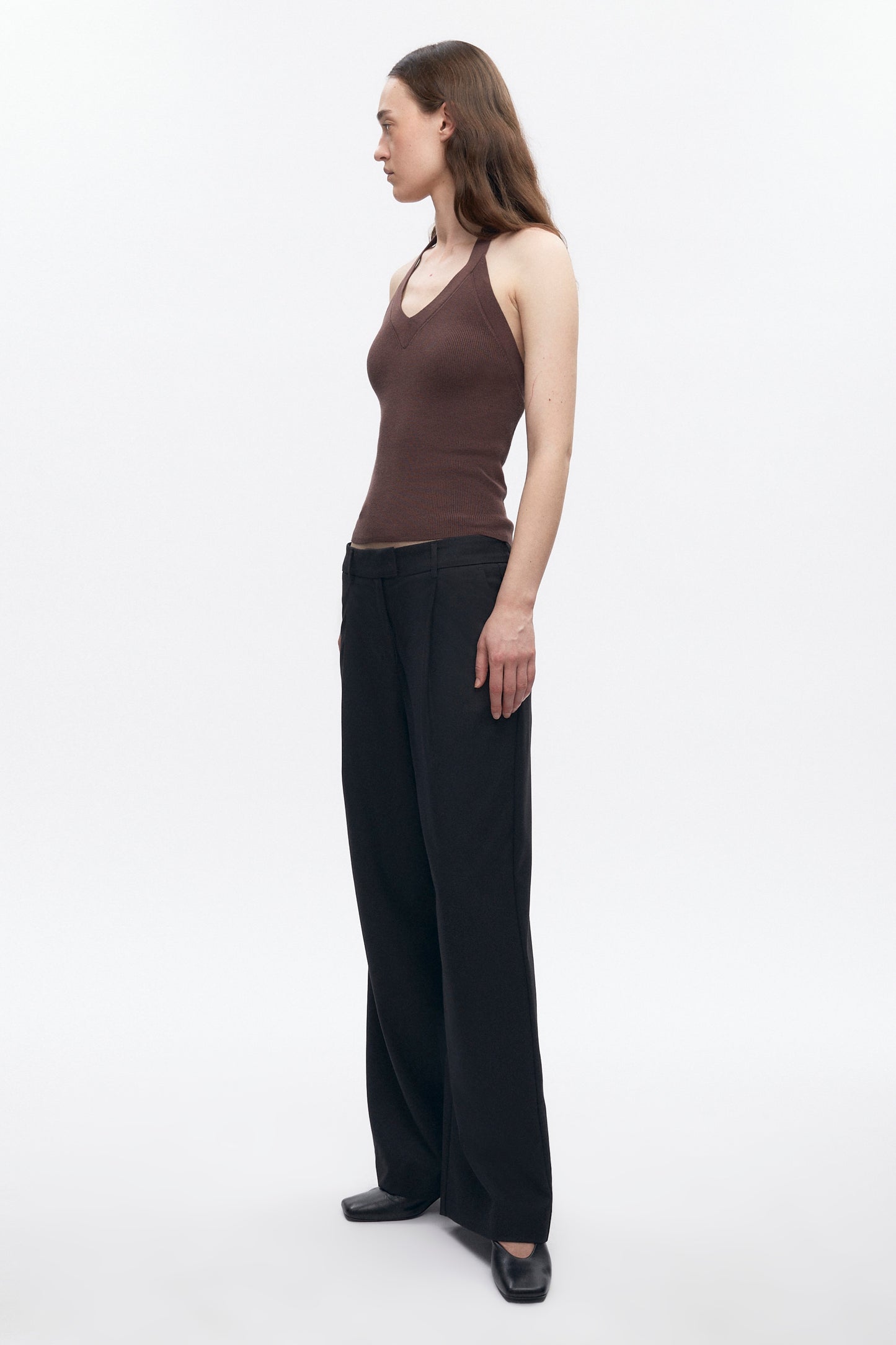 Women's Iris Knit Halter in Cocoa