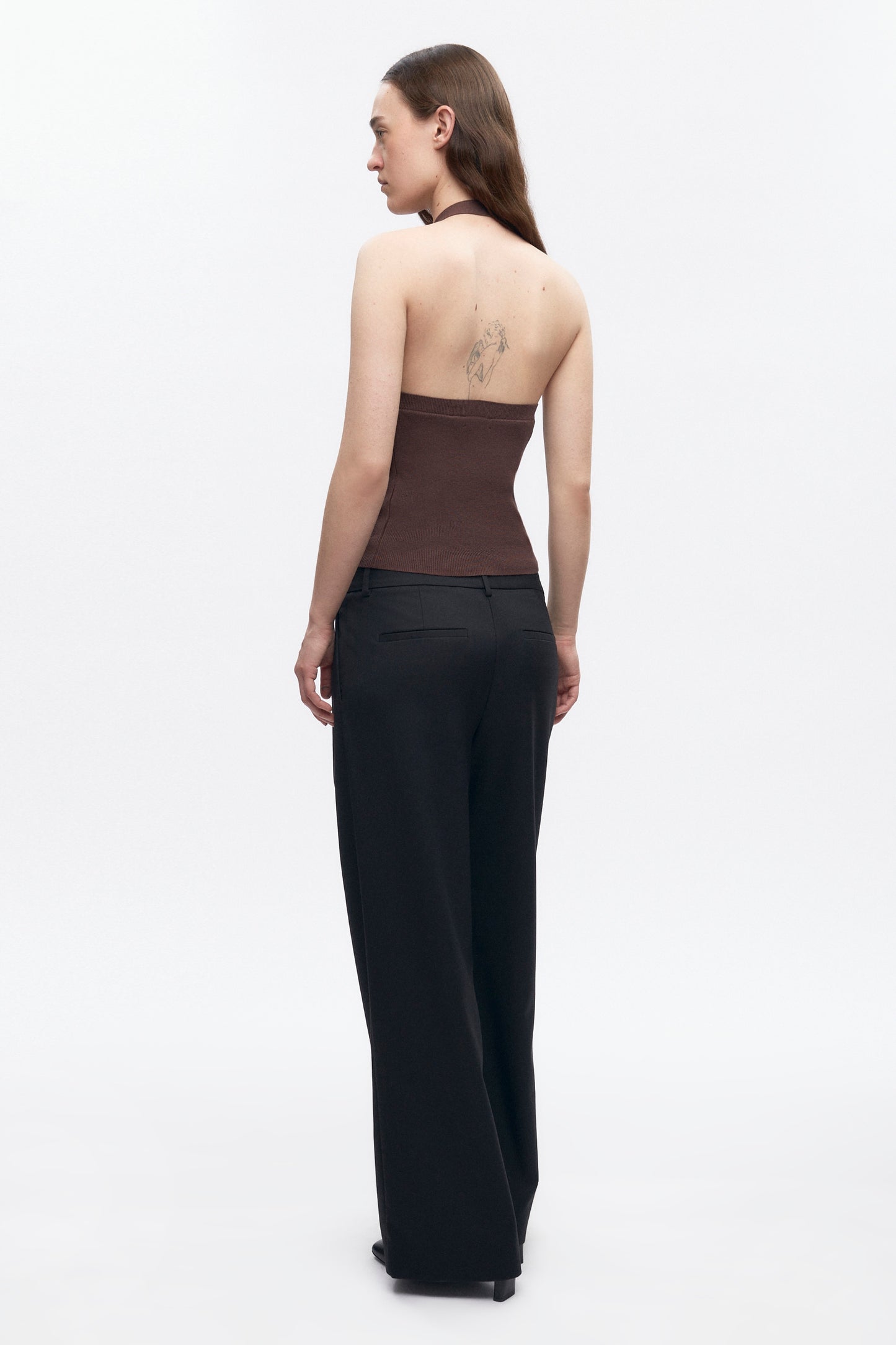 Women's Iris Knit Halter in Cocoa