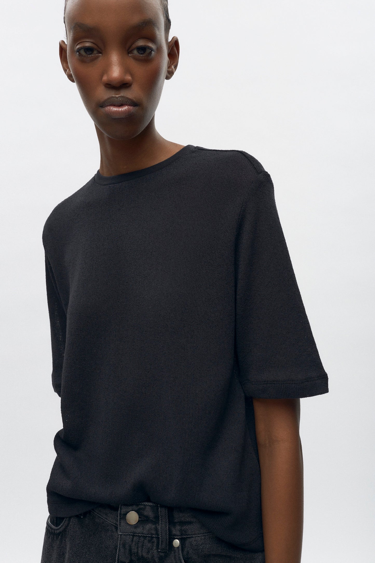 Women's Luxor Jersey Tee in Black