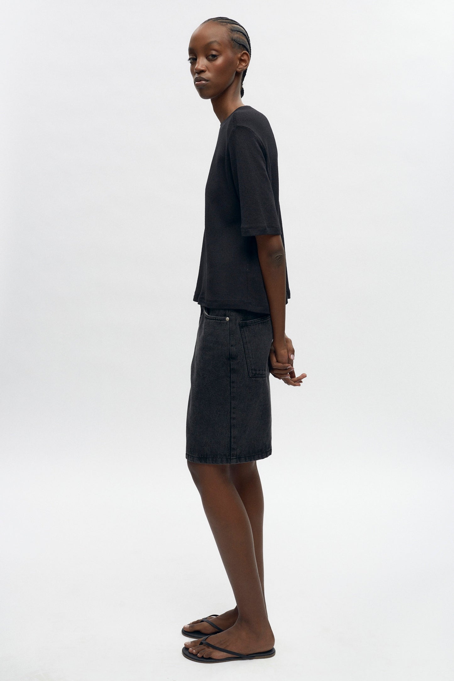 Women's Luxor Jersey Tee in Black