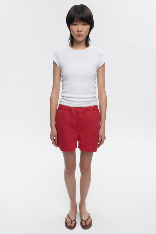 Women's Merire Pull On Shorts in Jester Red
