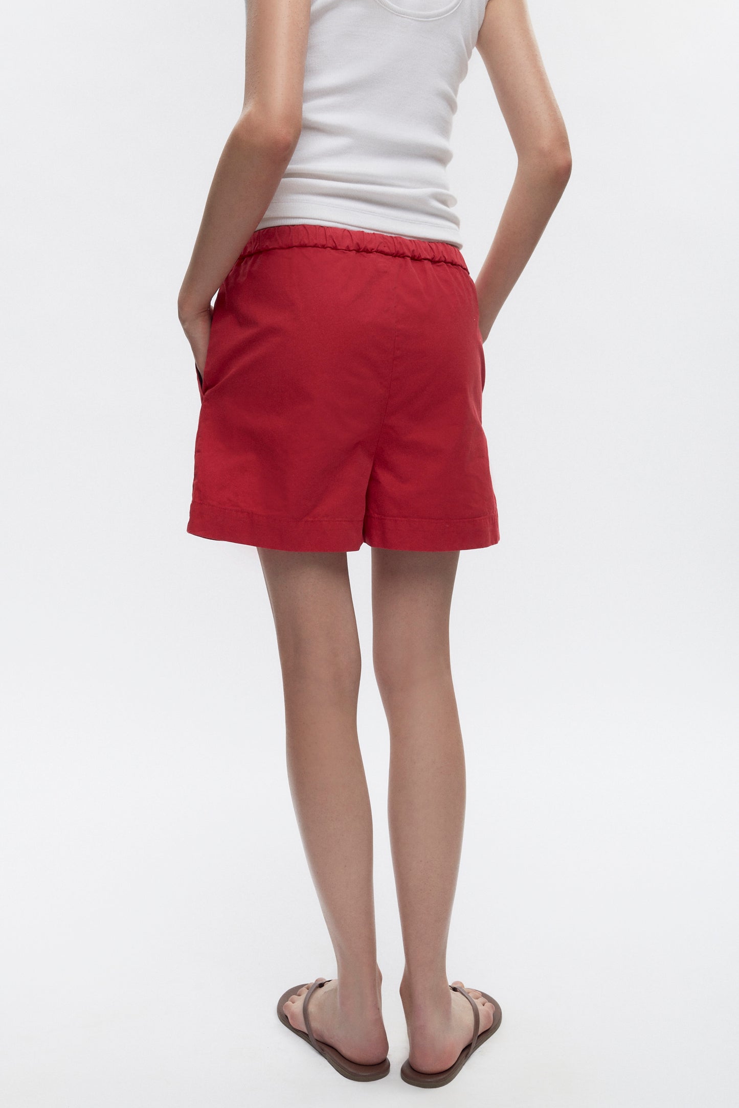 Women's Merire Pull On Shorts in Jester Red