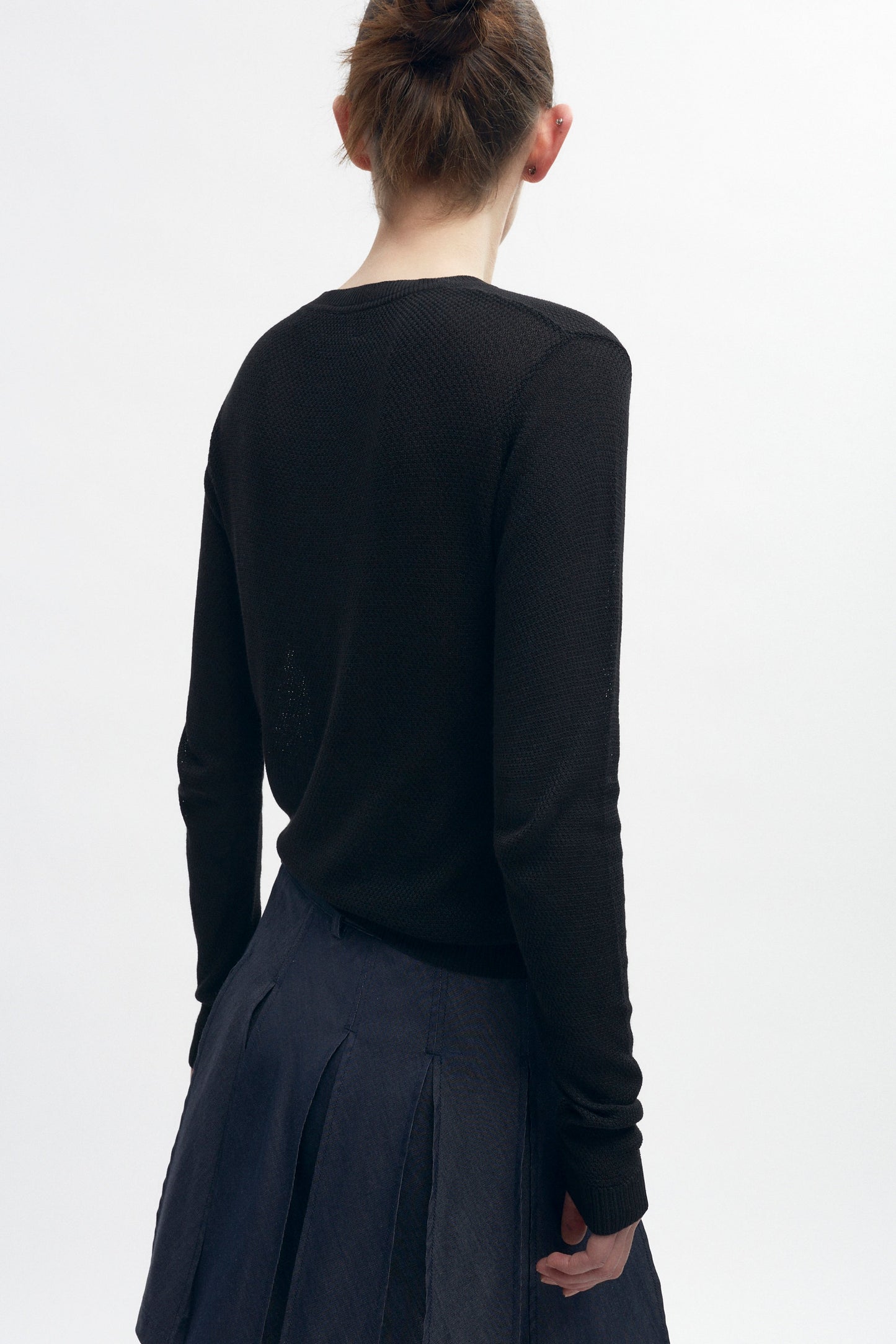 Women's Mesh Longsleeve in Black