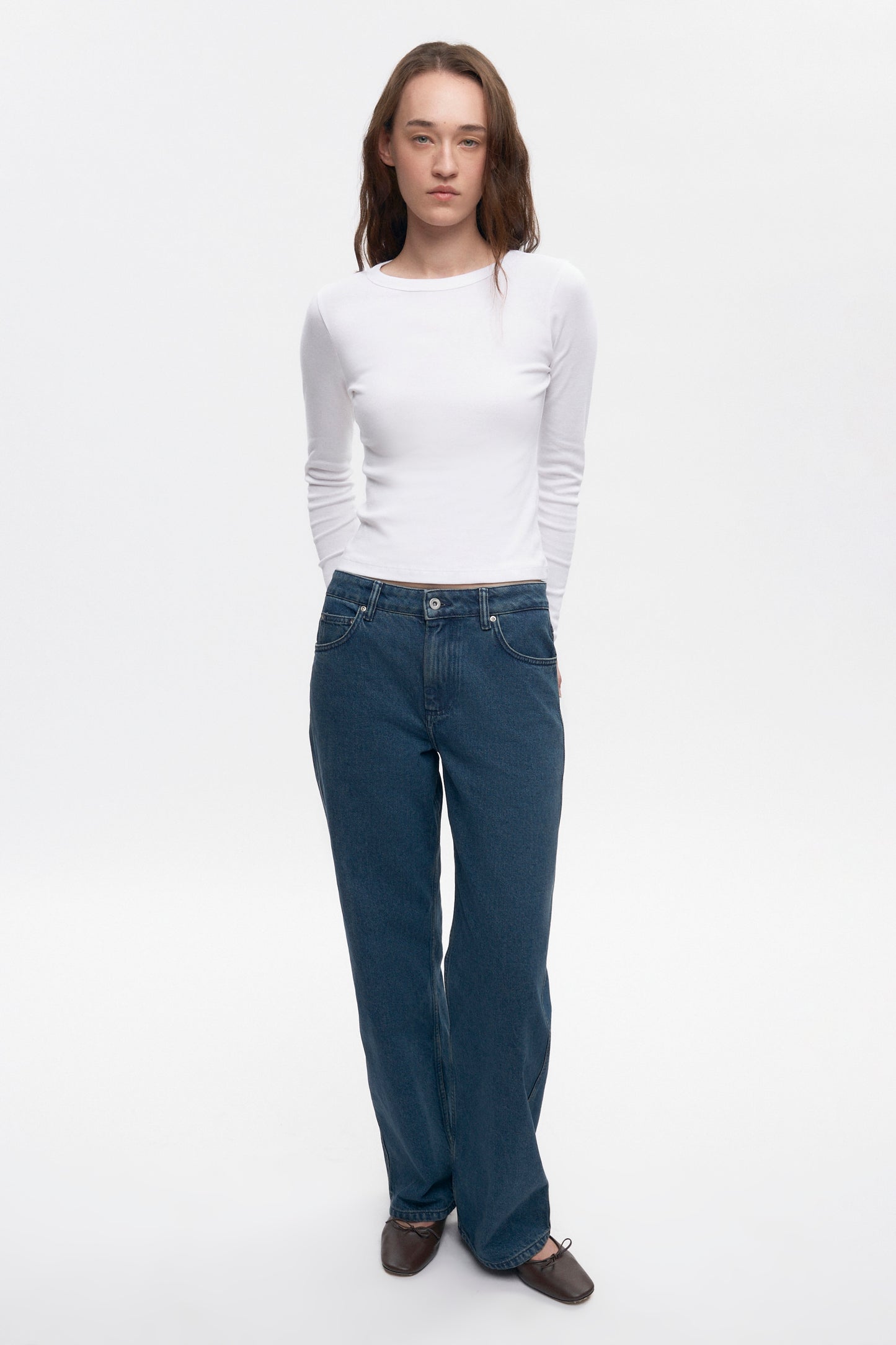 Women's Micro Rib Longsleeve in White