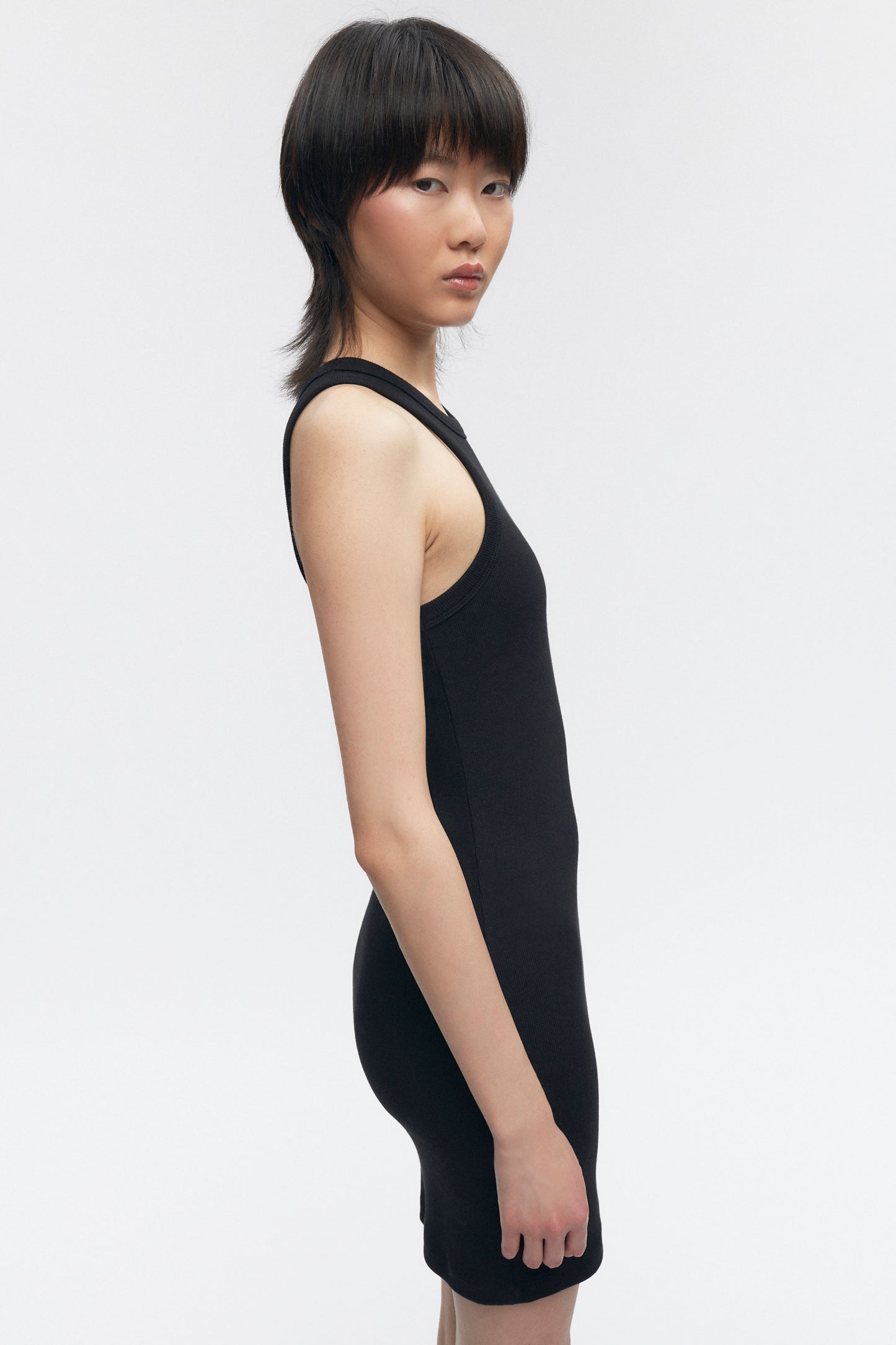 Women's Mini Racer Dress in Black