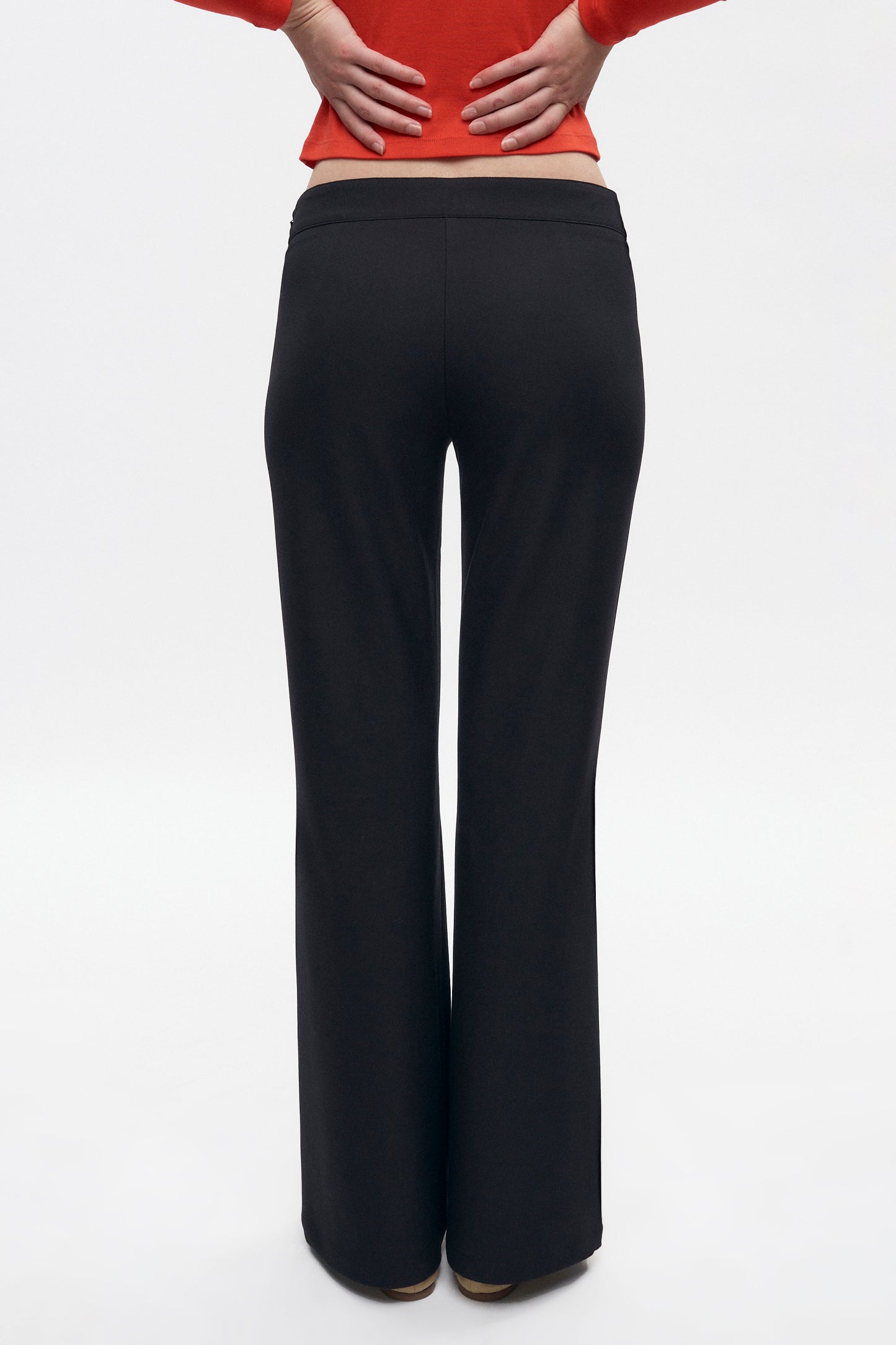 Women's Mira Flat Front Pant in Black