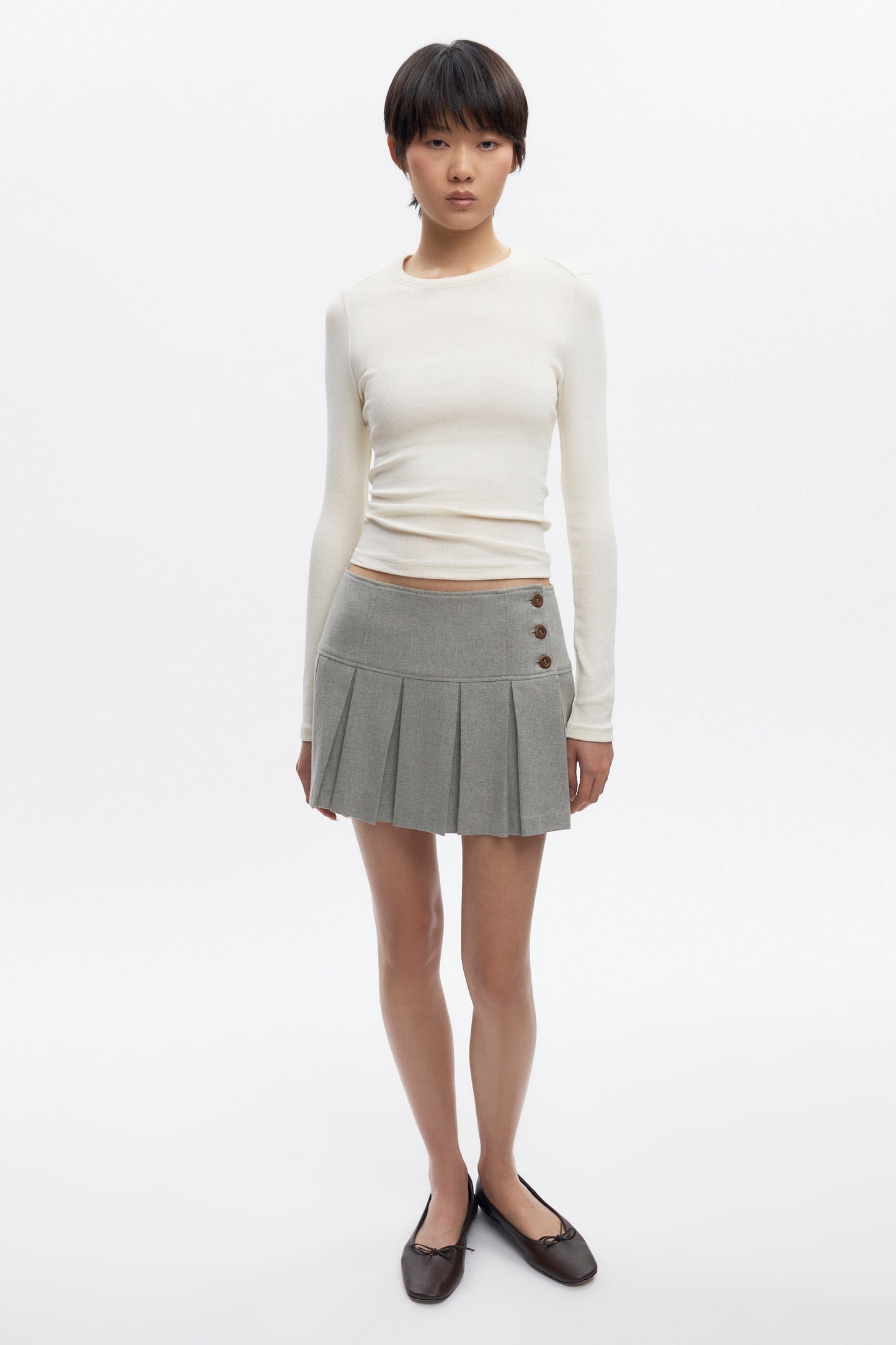 Women's Nadia Low Rise Mini Skirt in Dove