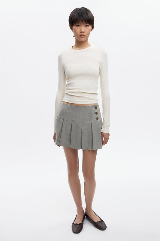 Women's Nadia Low Rise Mini Skirt in Dove