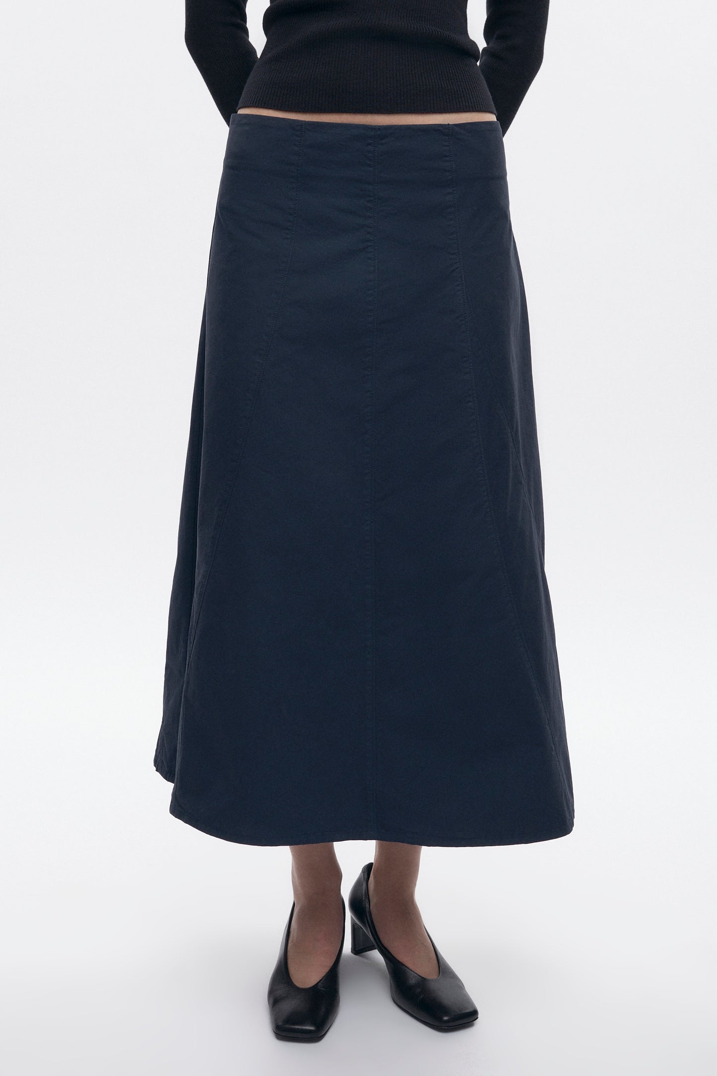 Women's Paper Touch Skirt in Midnight