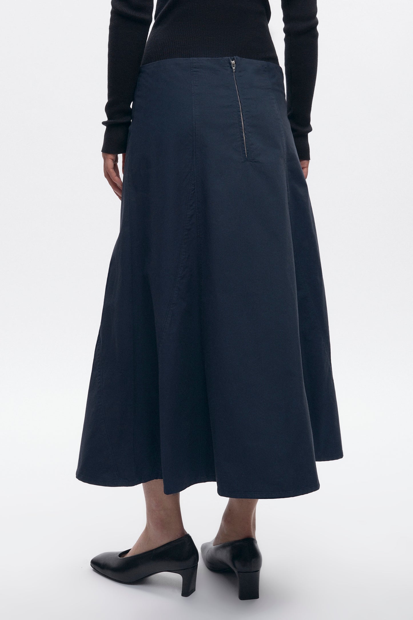 Women's Paper Touch Skirt in Midnight