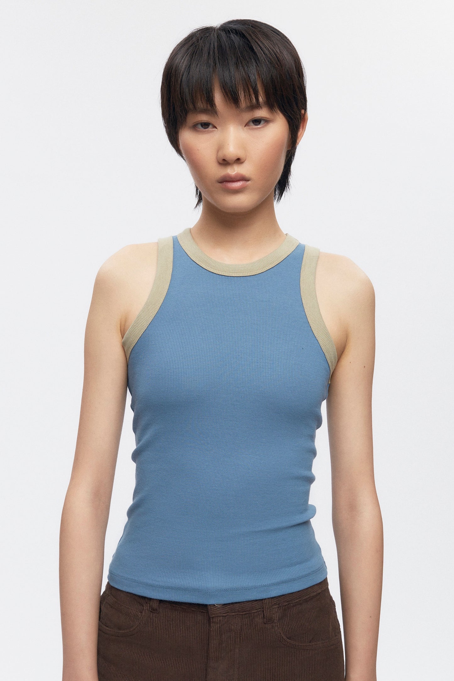Women's Racer Tank in Delta/Desert