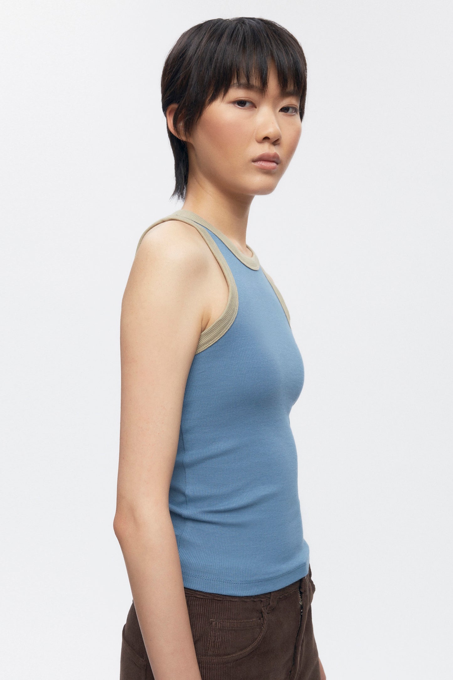 Women's Racer Tank in Delta/Desert