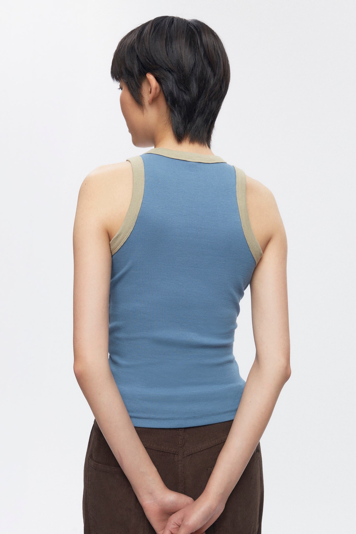 Women's Racer Tank in Delta/Desert