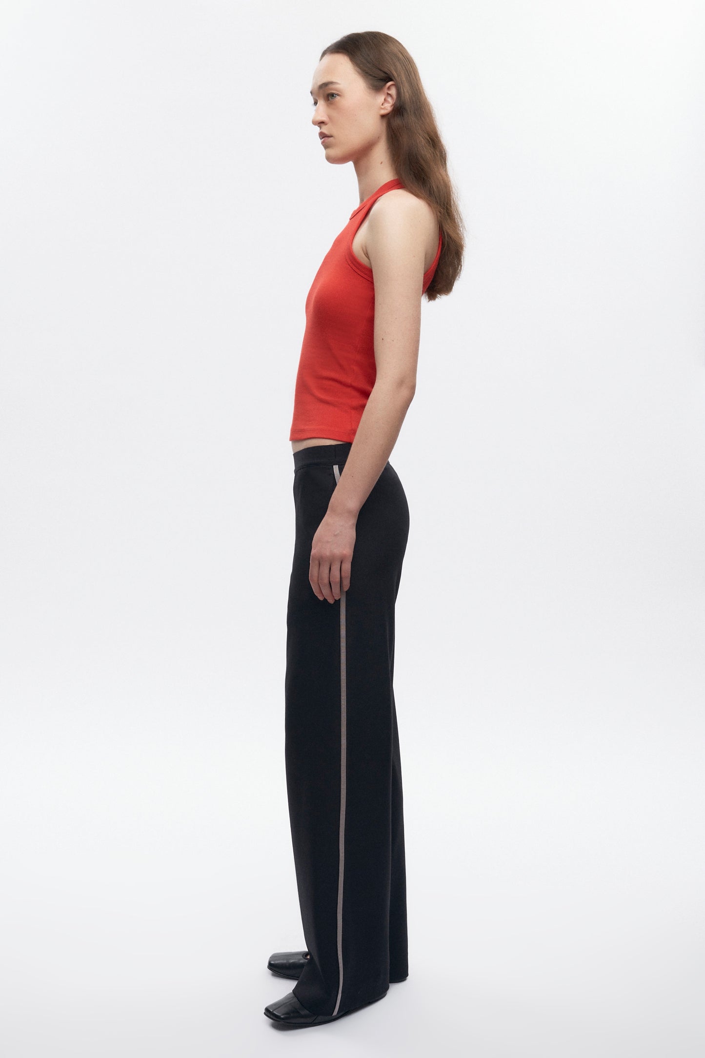 Women's Racer Tank in Fiery Red