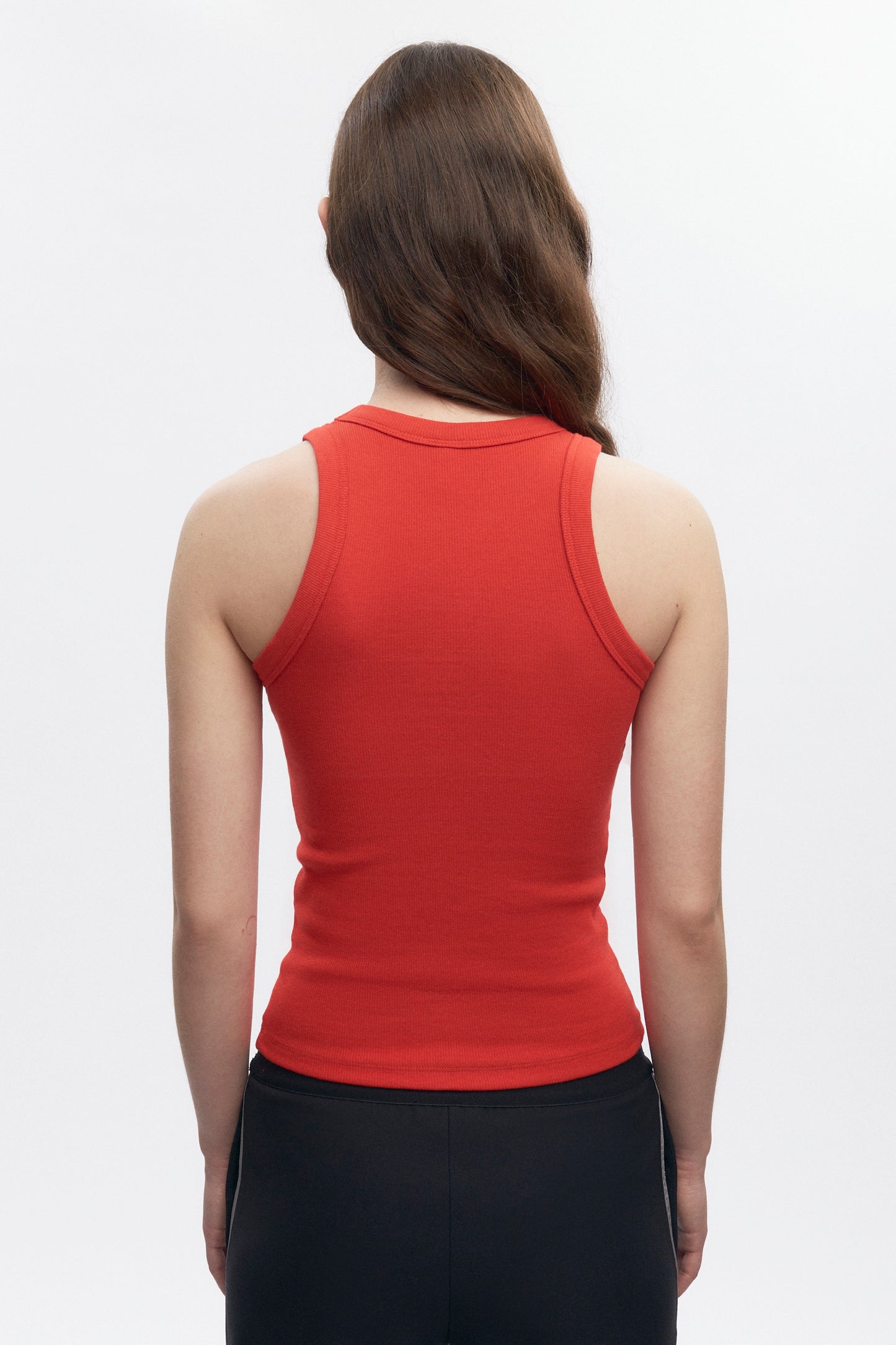 Women's Racer Tank in Fiery Red