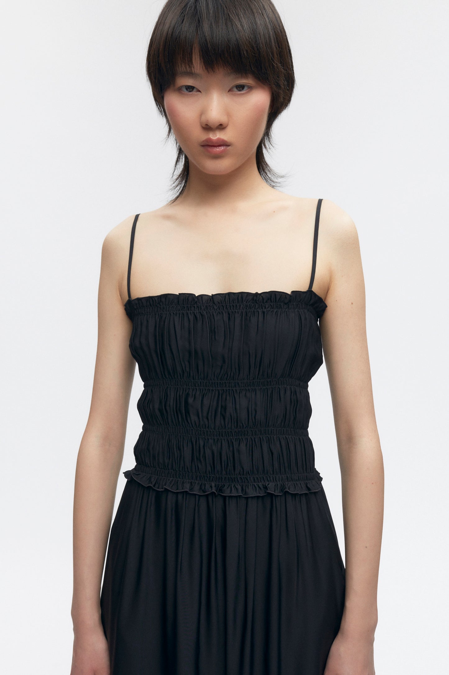 Women's Ruffle Dress in Black