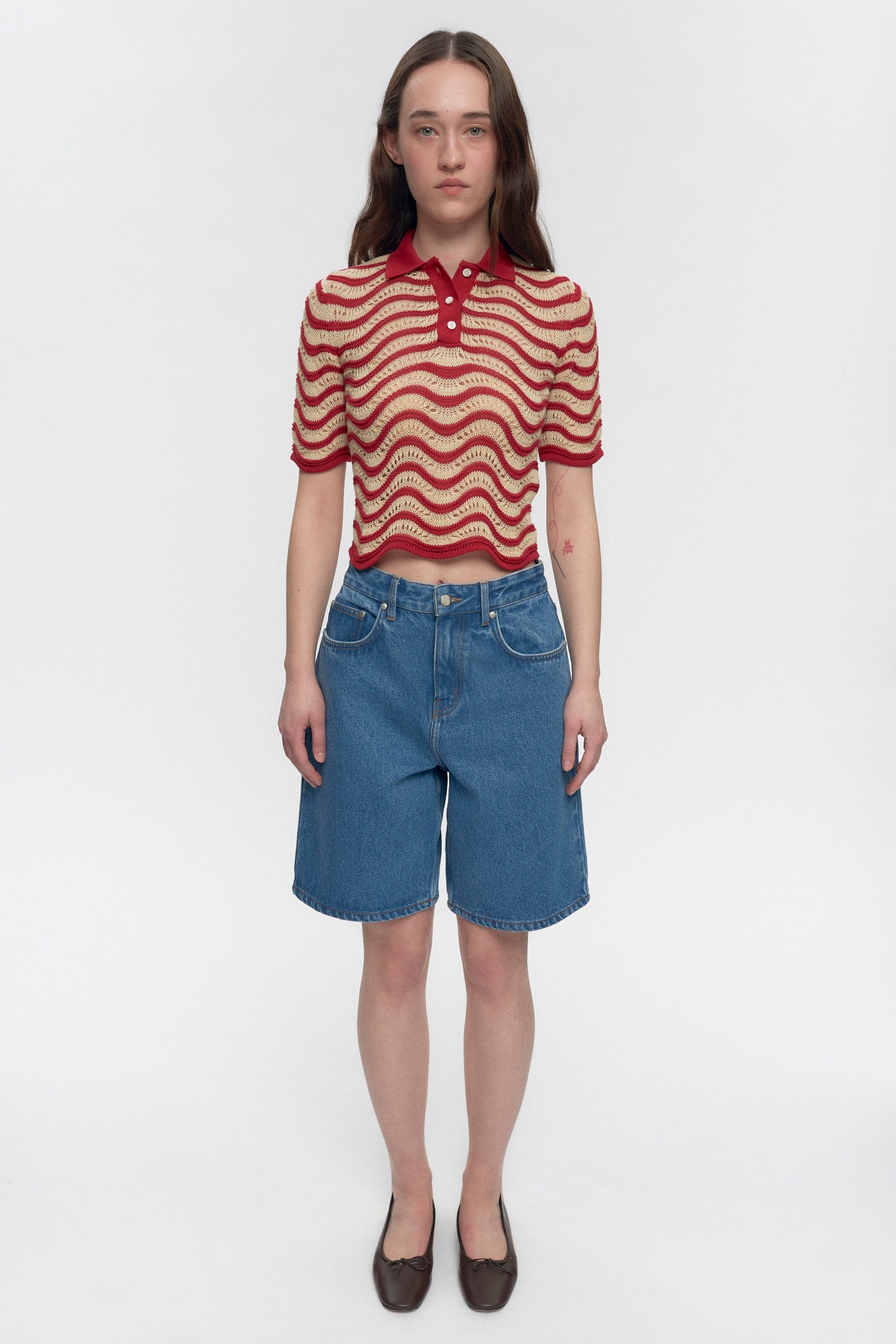 Women's Sabah Polo in Jester Red/Natural
