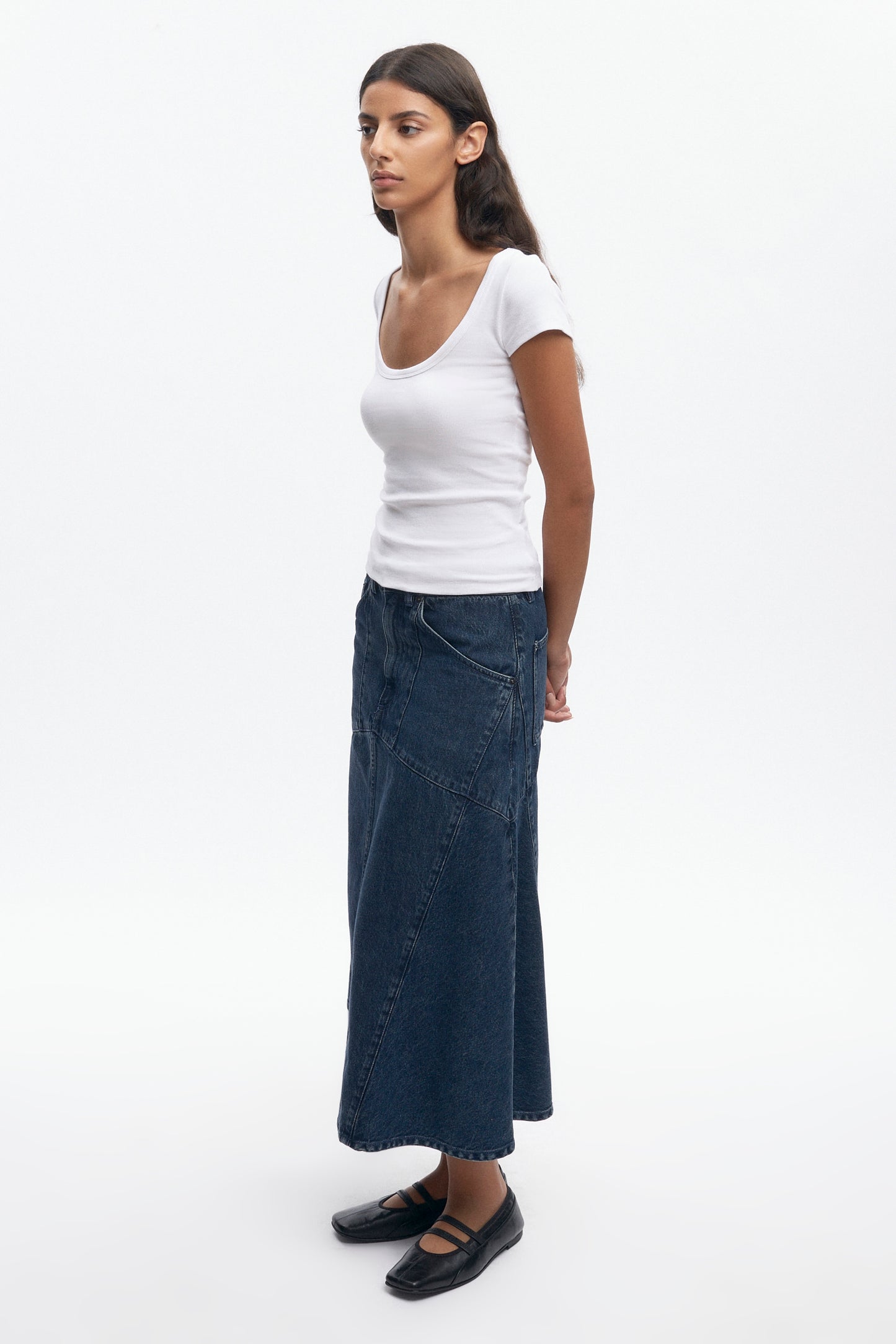 Women's Scoop Tee in White