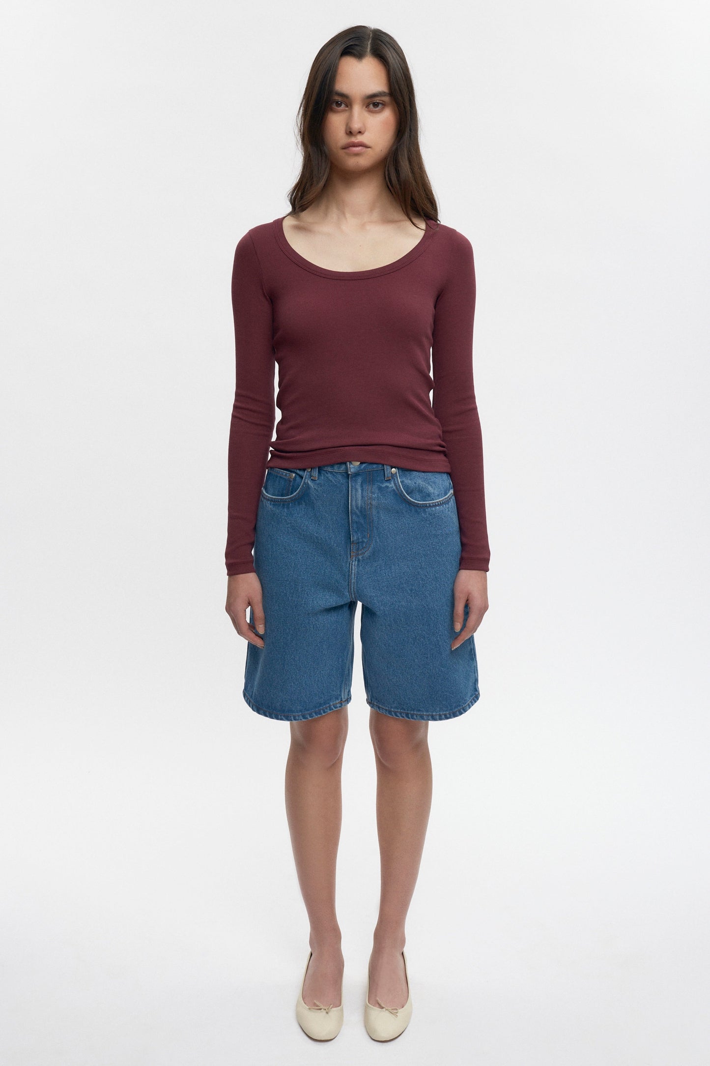 Women's Set Longsleeve in Plum