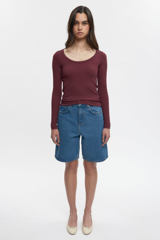 Women's Set Longsleeve in Plum