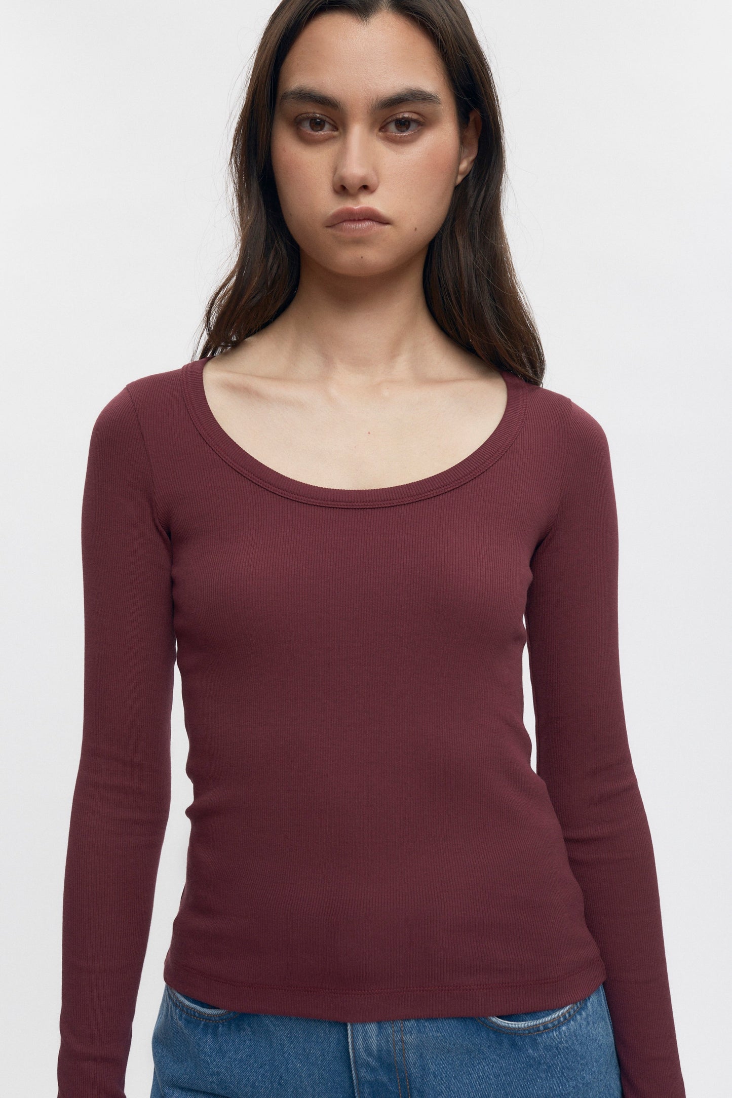 Women's Set Longsleeve in Plum