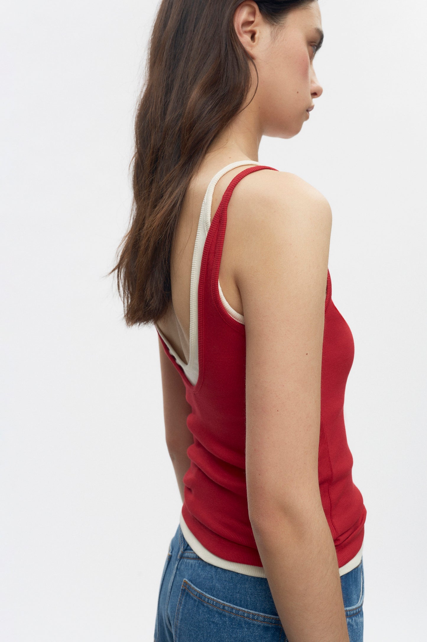 Women's Siwa Tank in Jester Red
