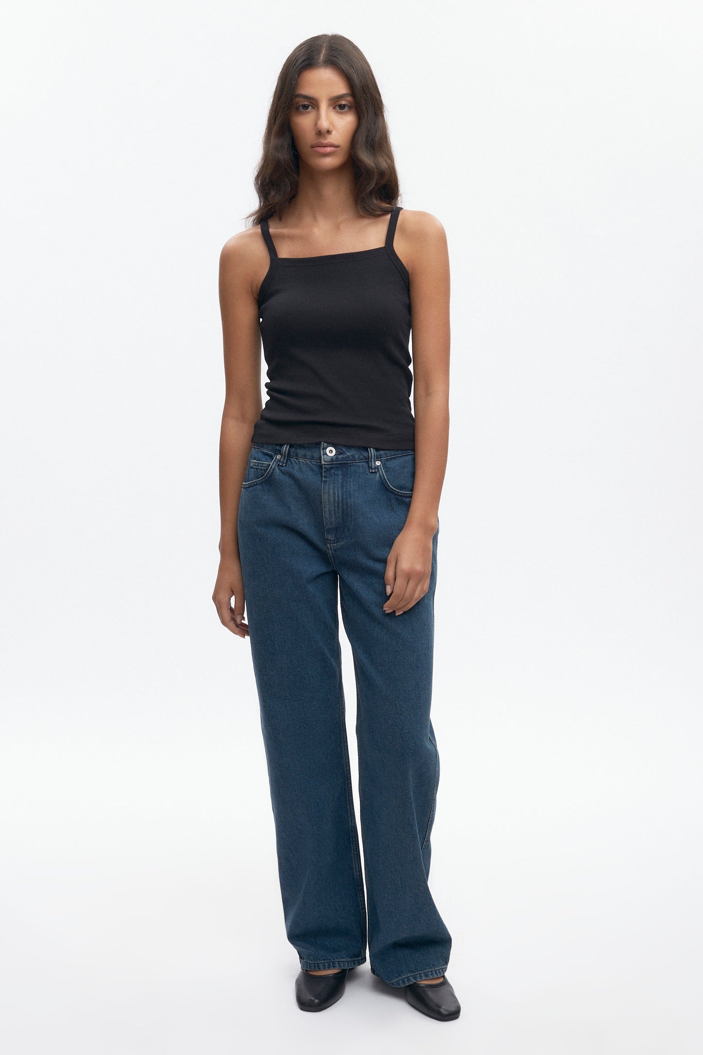 Women's Squared Cami in Black