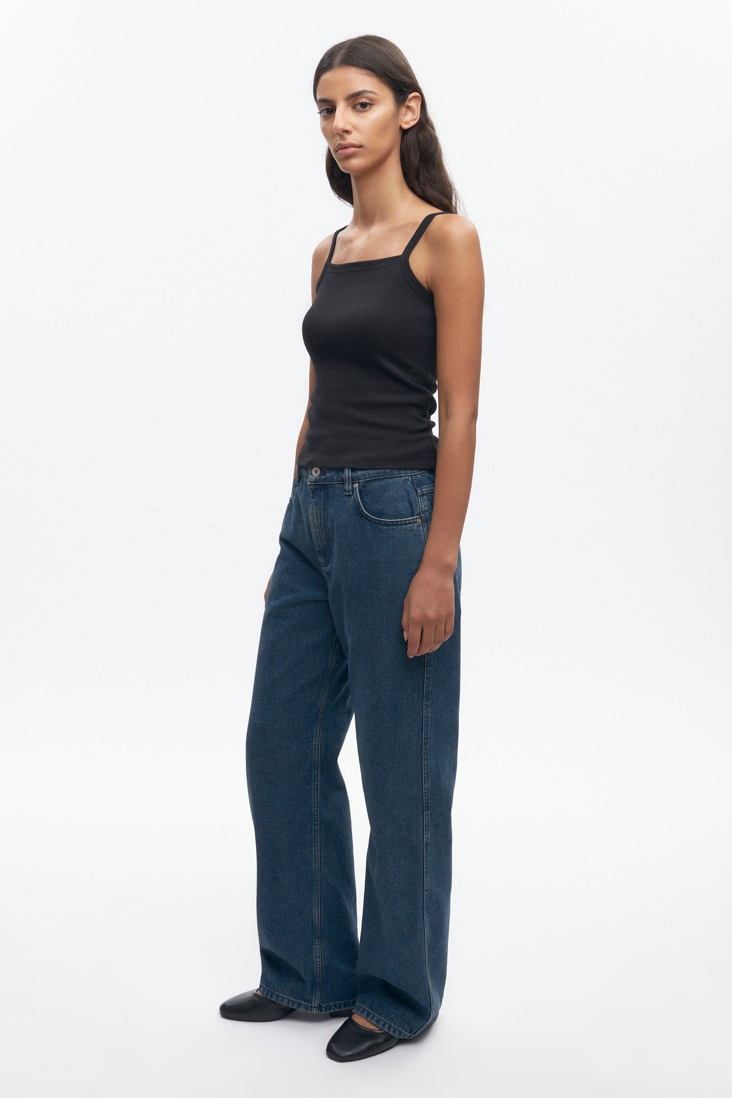 Women's Squared Cami in Black