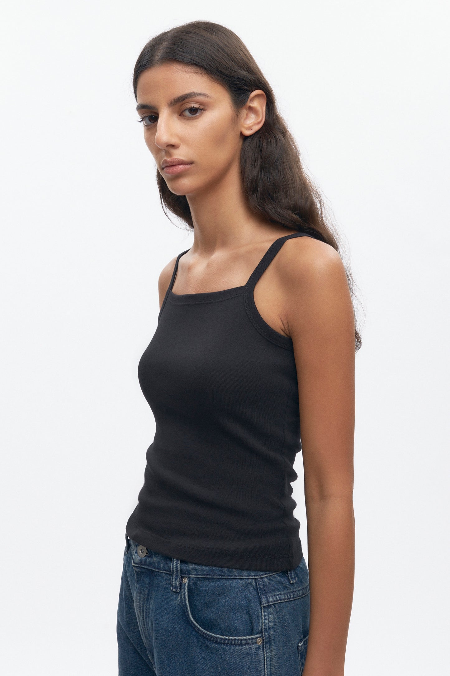 Women's Squared Cami in Black