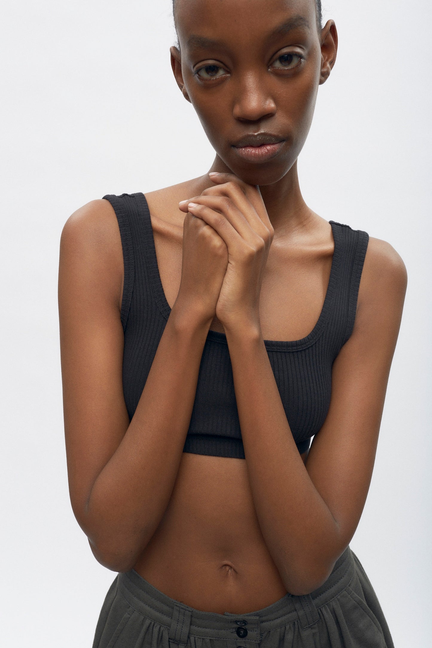 Women's Thebes Bralette in Black
