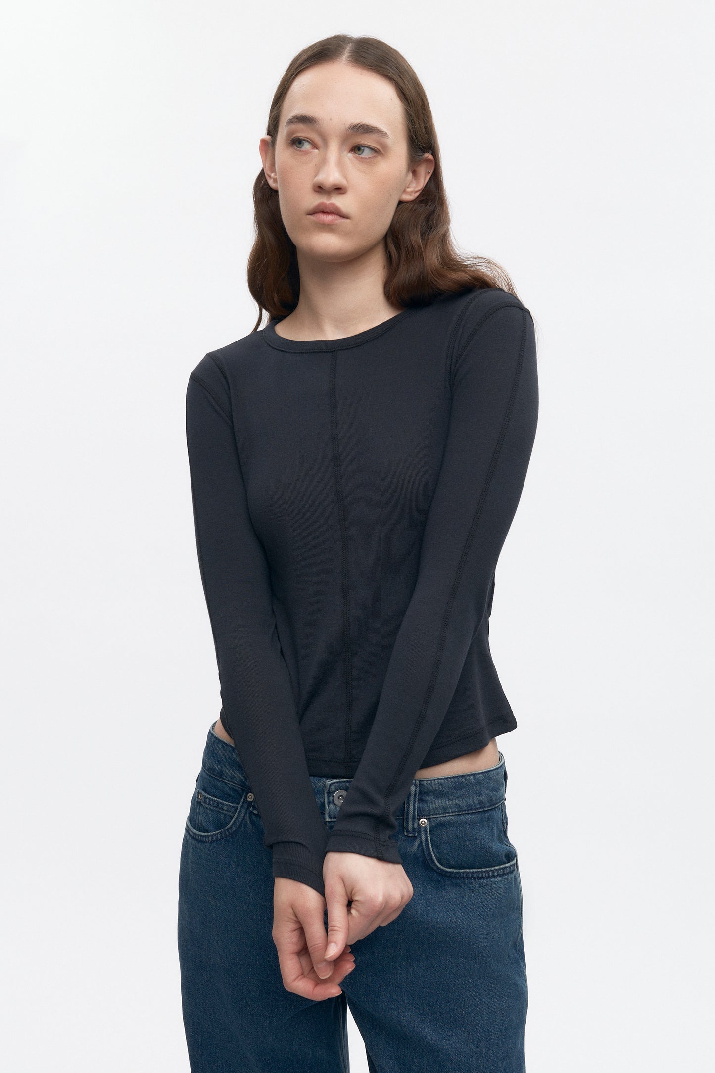 Women's Trace Longsleeve in Black