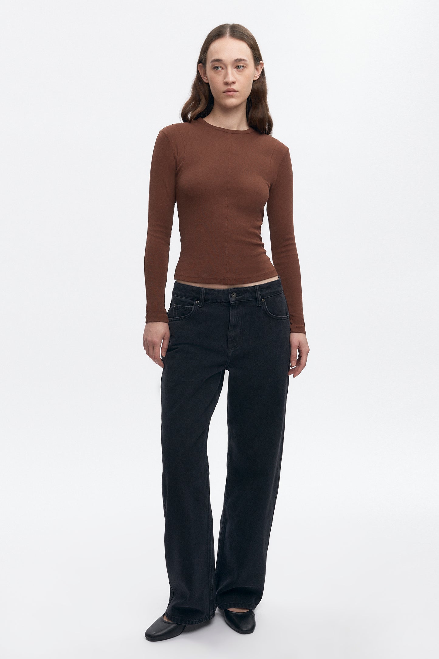 Women's Trace Longsleeve in Cocoa