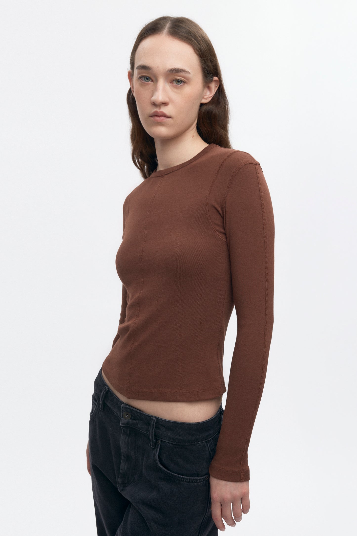 Women's Trace Longsleeve in Cocoa