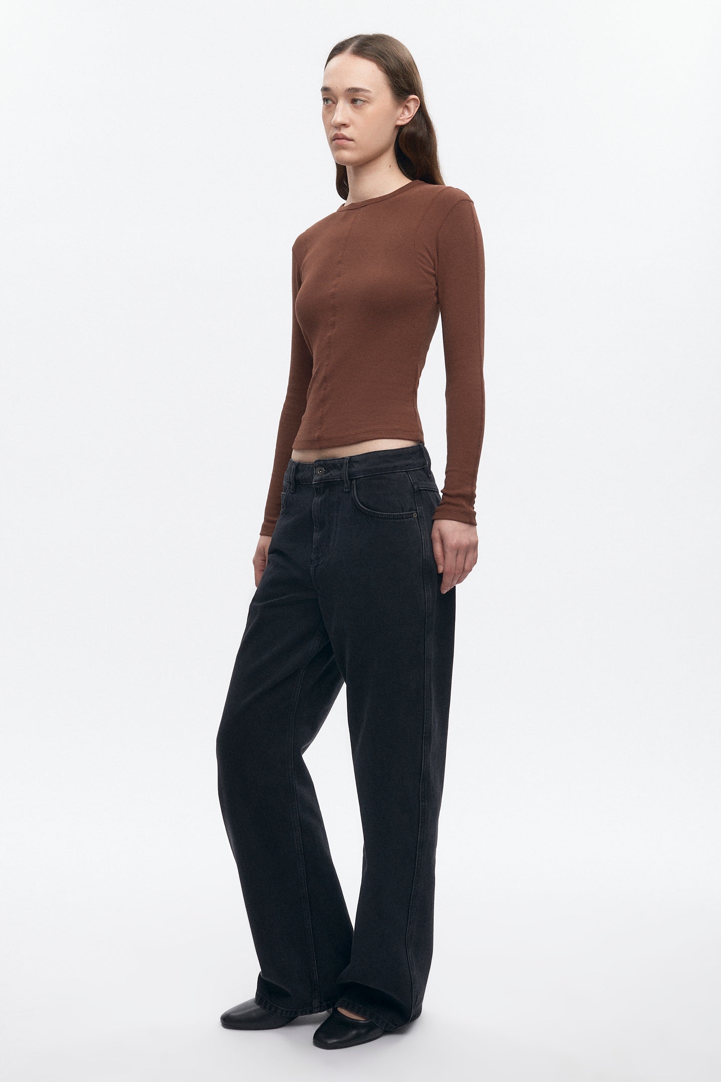 Women's Trace Longsleeve in Cocoa