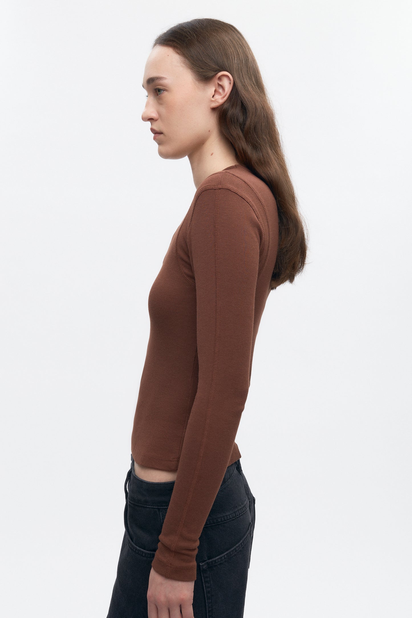 Women's Trace Longsleeve in Cocoa